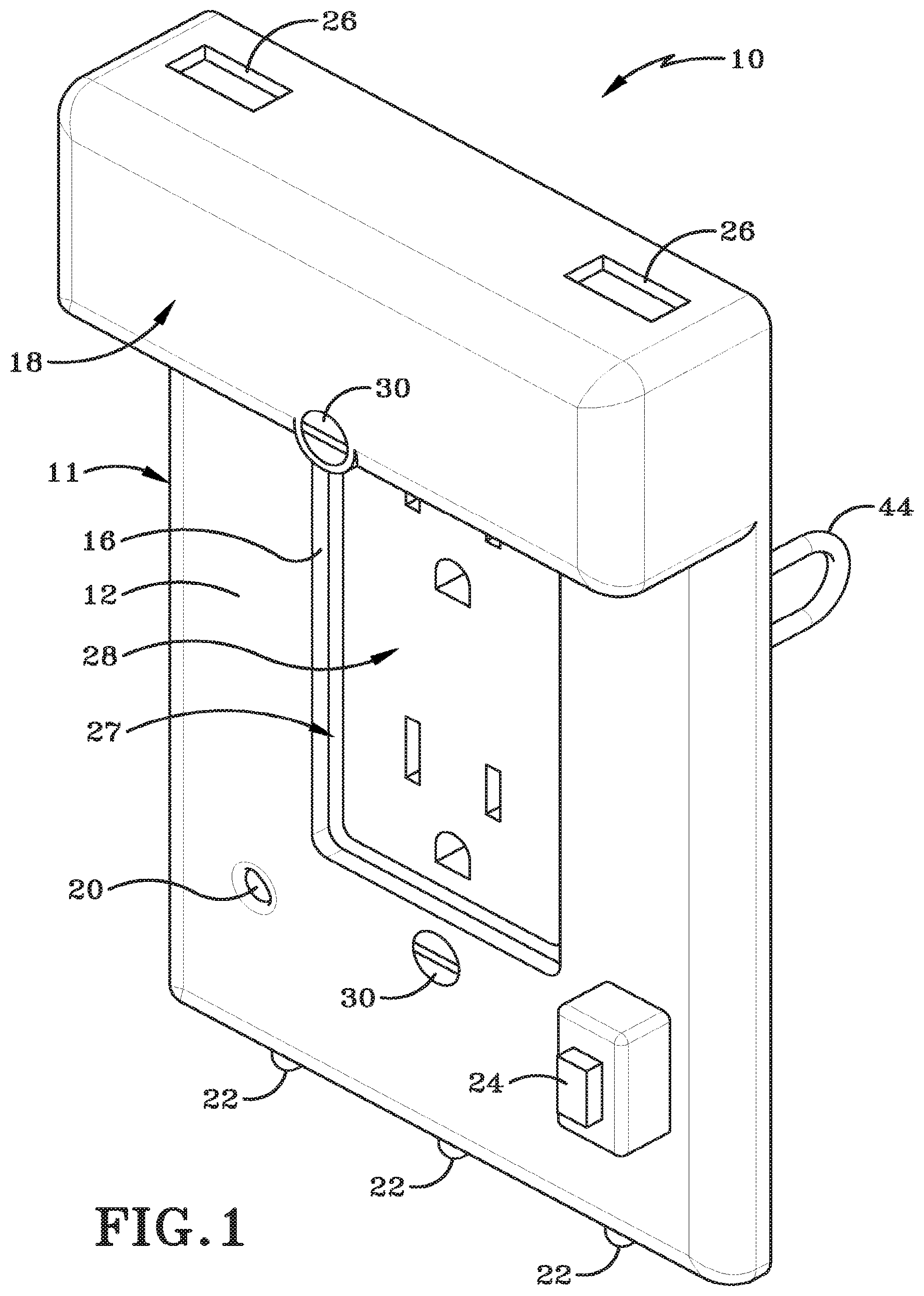 Patent US12614882 — Powered wall plate — Figure 1