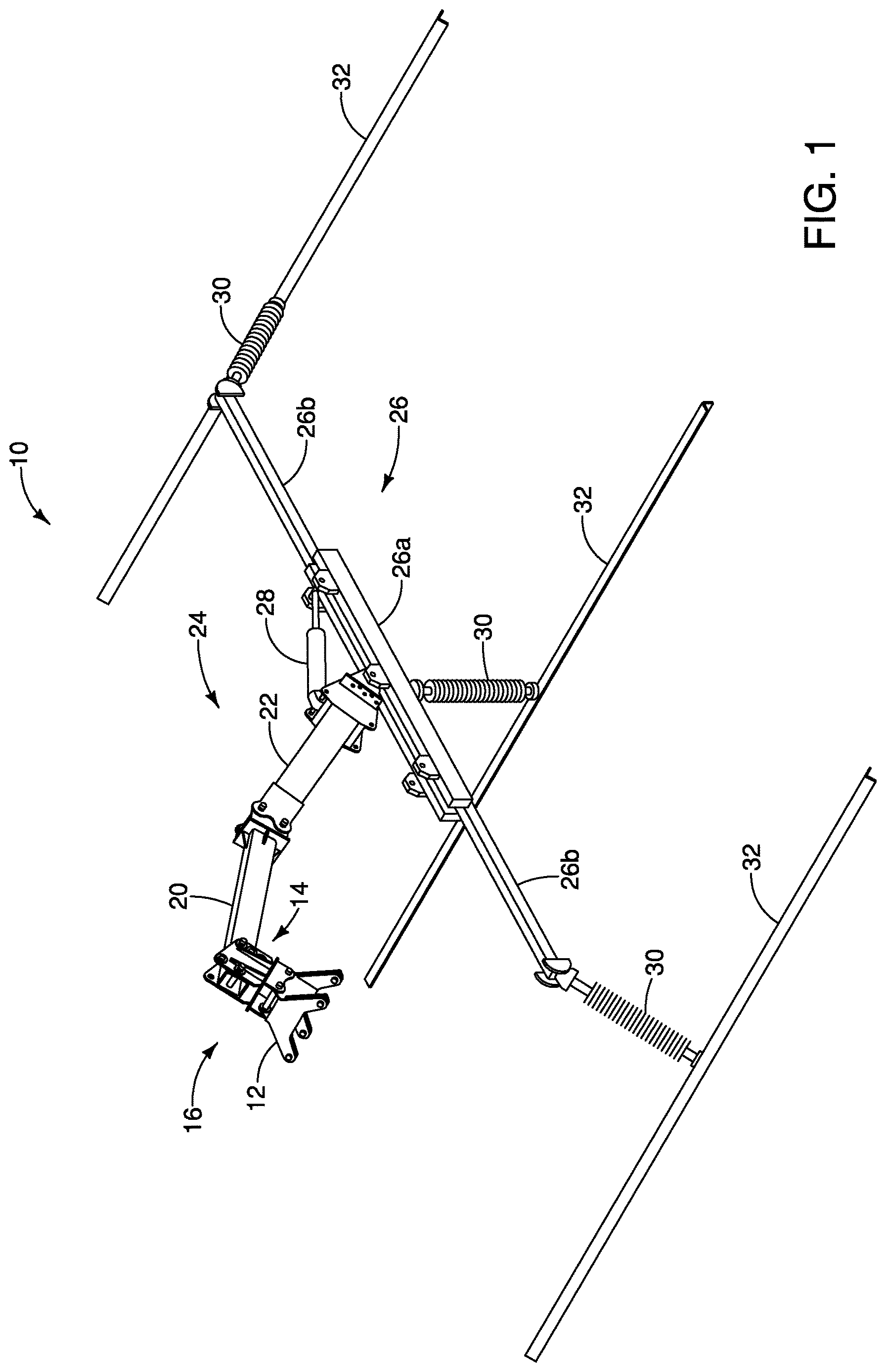 Patent US12614896 — Mounting a robotic arm in an inverted position to suspend an electrical bypass — Figure 1