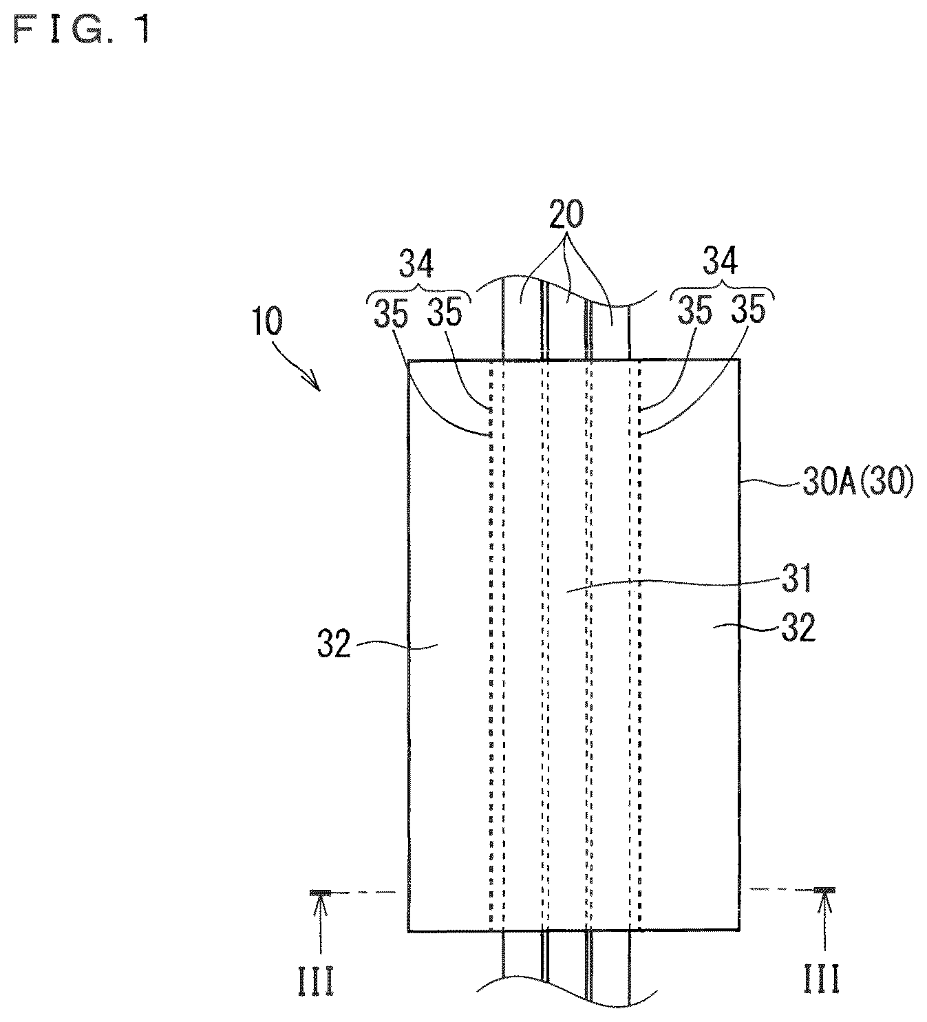 Patent US12614899 — Wiring member — Figure 1