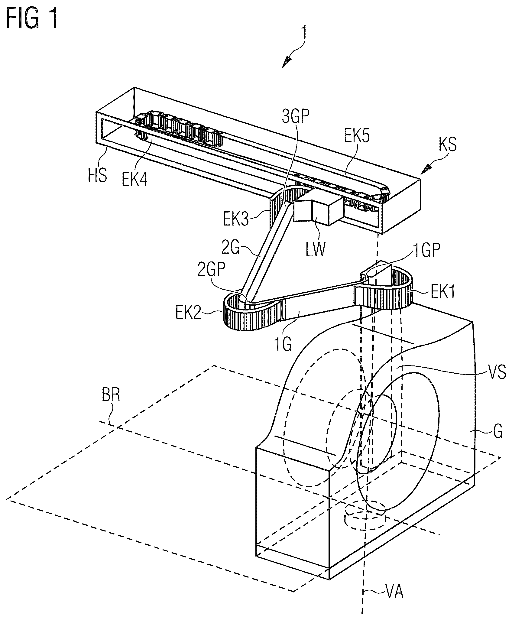 Patent US12614901 — Cable routing for a computed tomography system — Figure 1