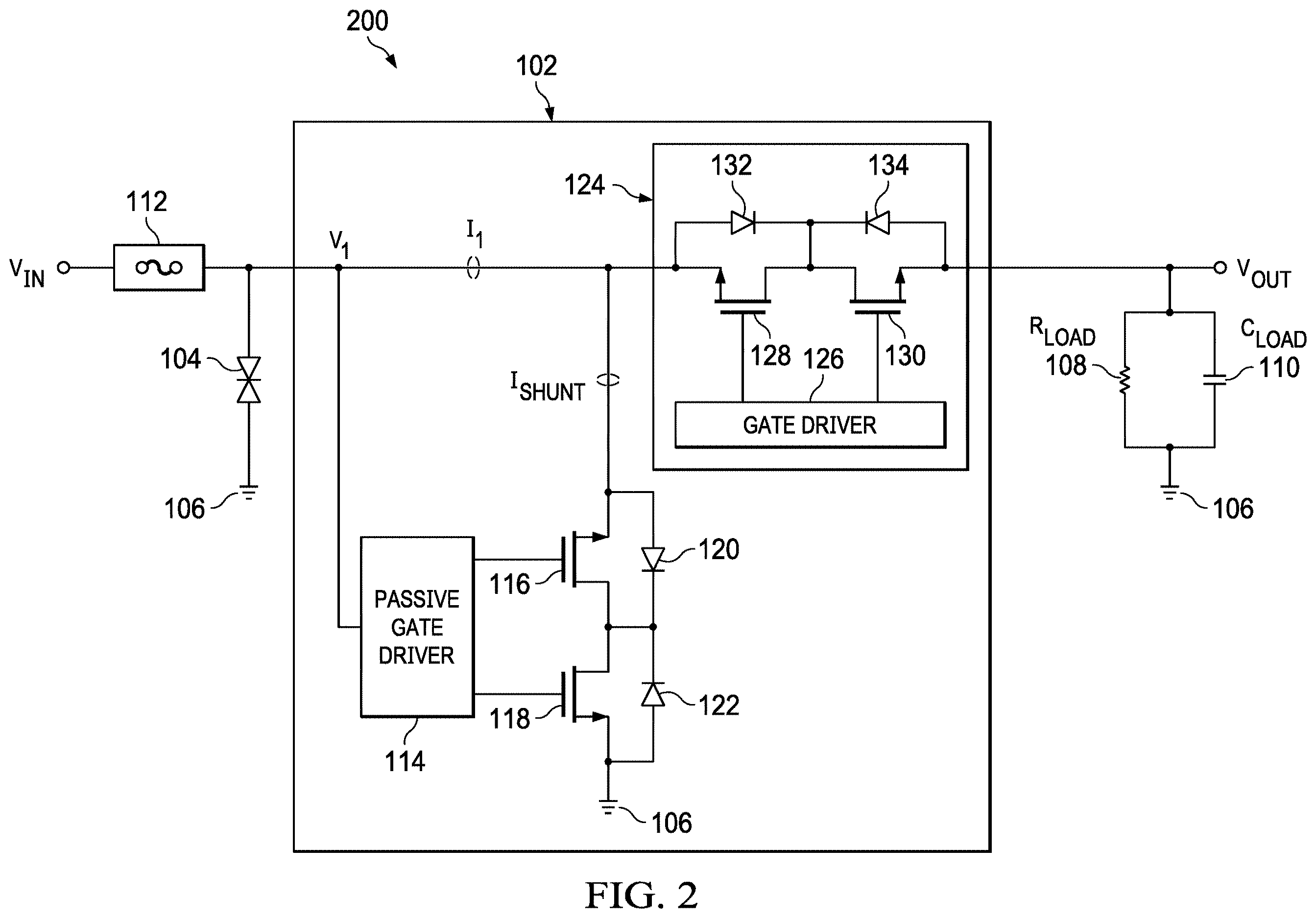 Patent US12614904 Figure 2 – Methods and apparatus to improve performance of power path protection devices