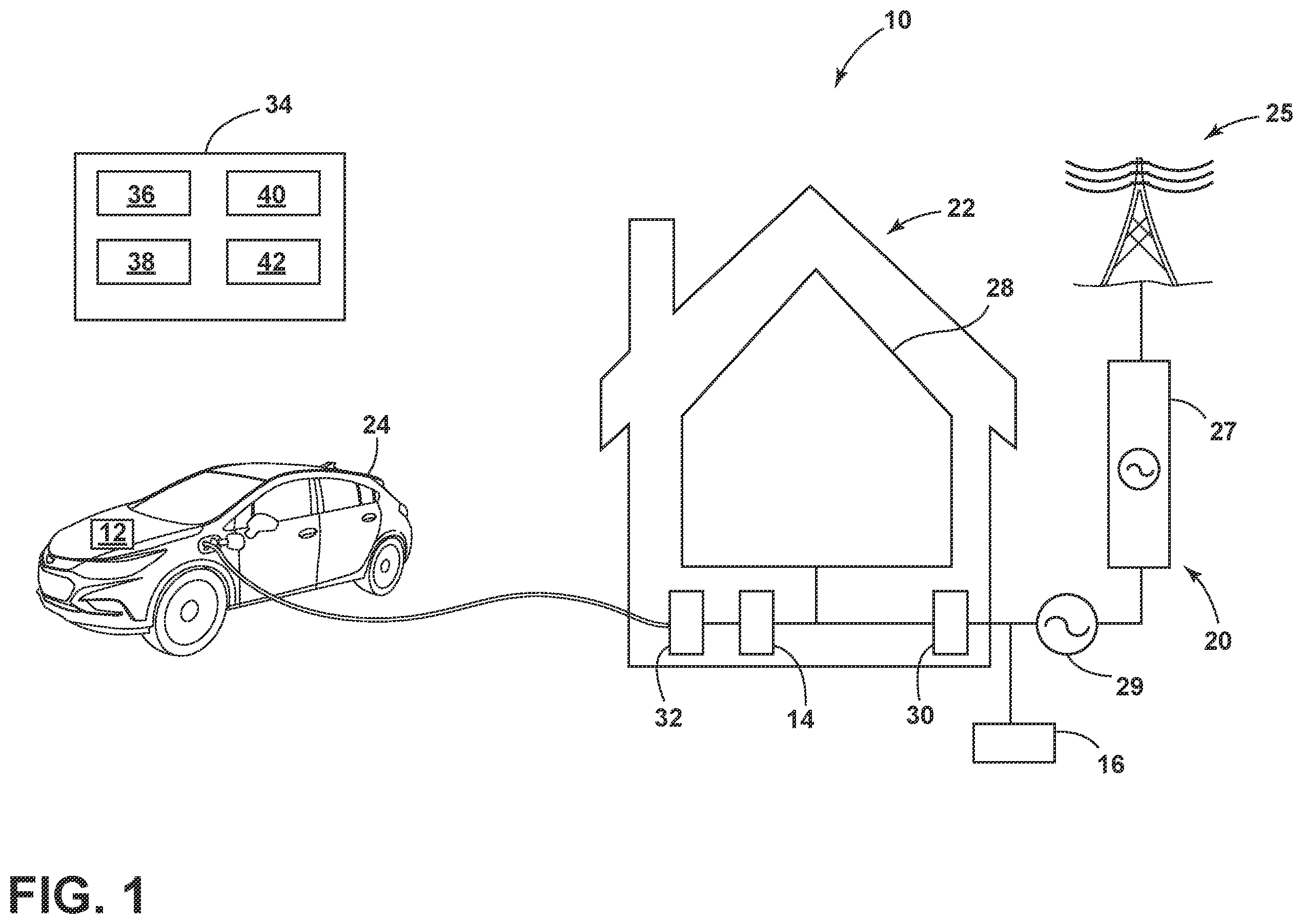 Patent US12614909 — Preemptive charging for power outage mitigation — Figure 1