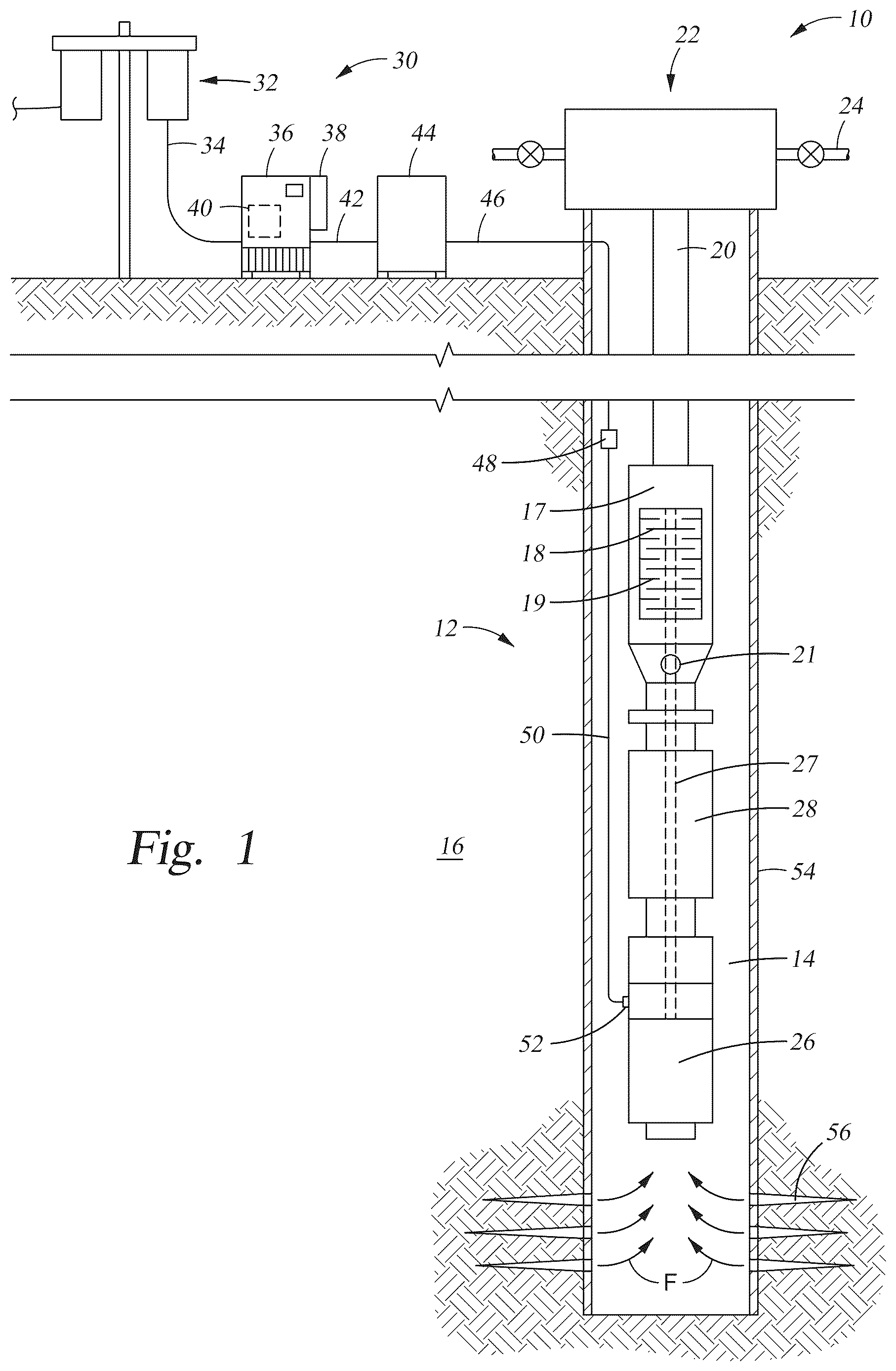 Patent US12614918 — Electrical submersible pumping system with a ride through power supply having a safety interlock — Figure 1