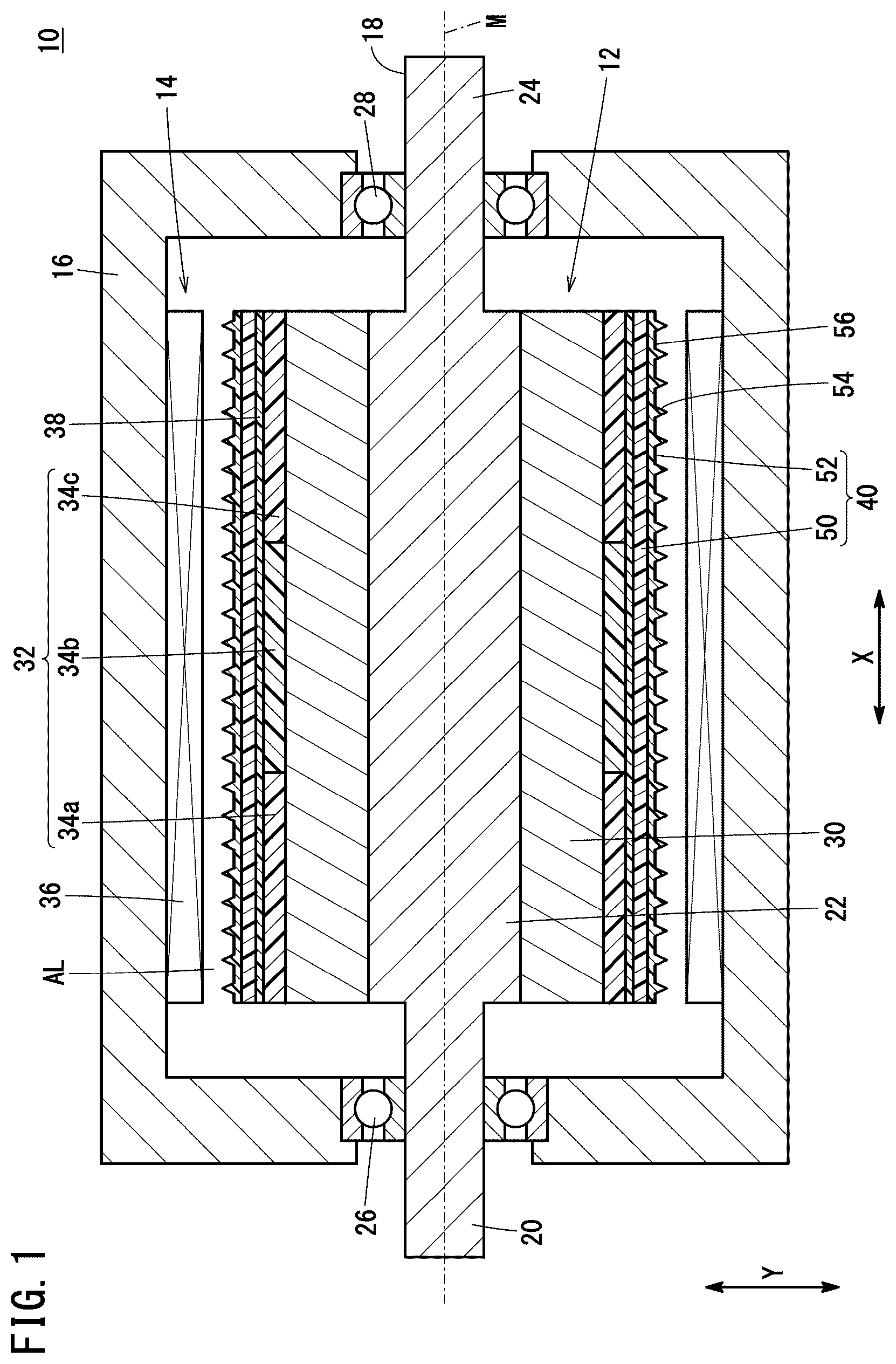 Patent US12614936 — Rotating electric machine and method for manufacturing rotor — Figure 1