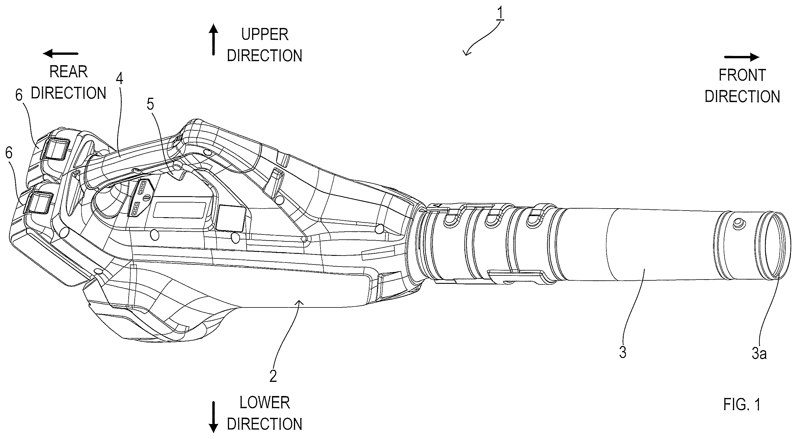 Patent US12614955 Figure 1 – Electric work machine
