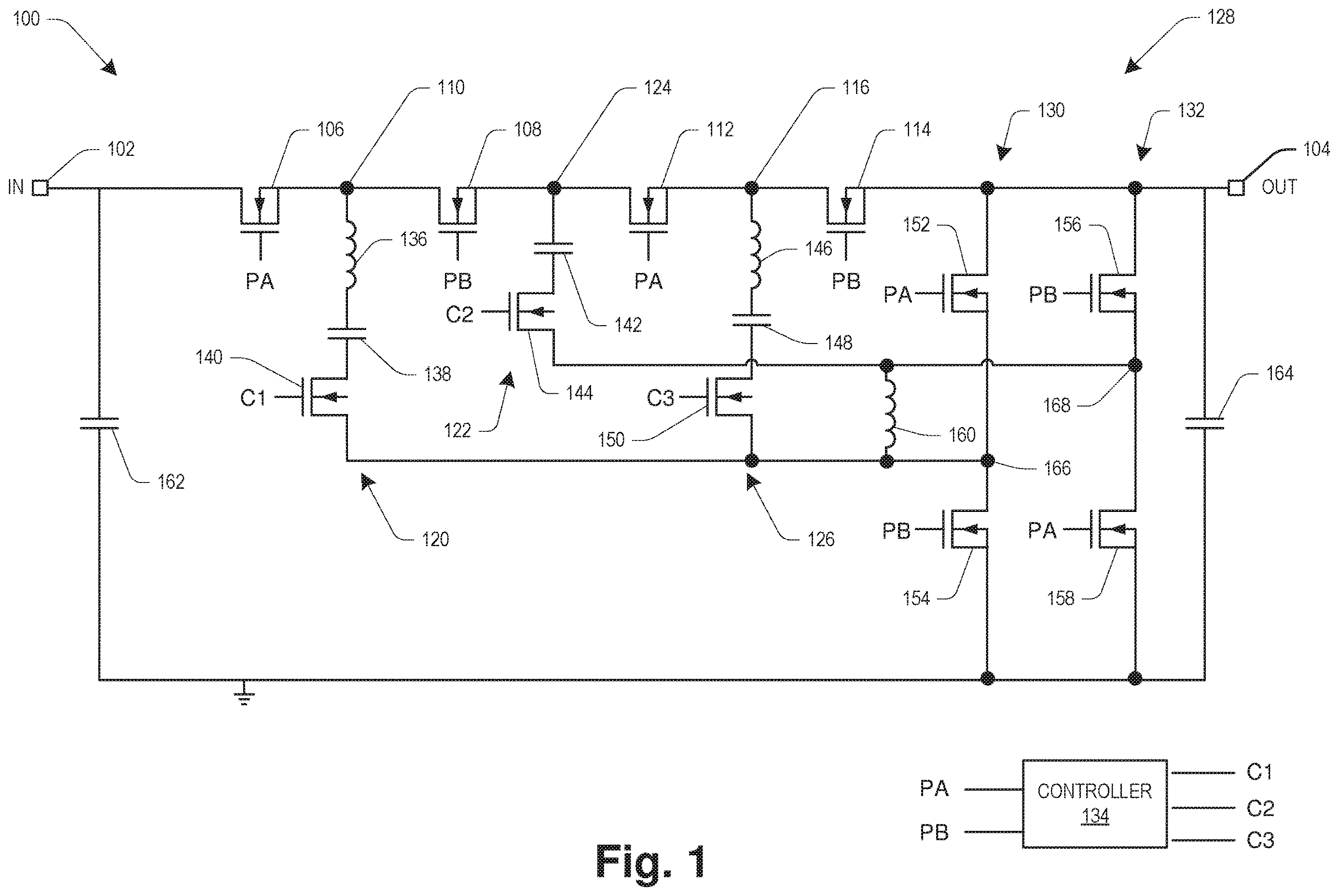 Patent US12614978 — Capacitor converter — Figure 1