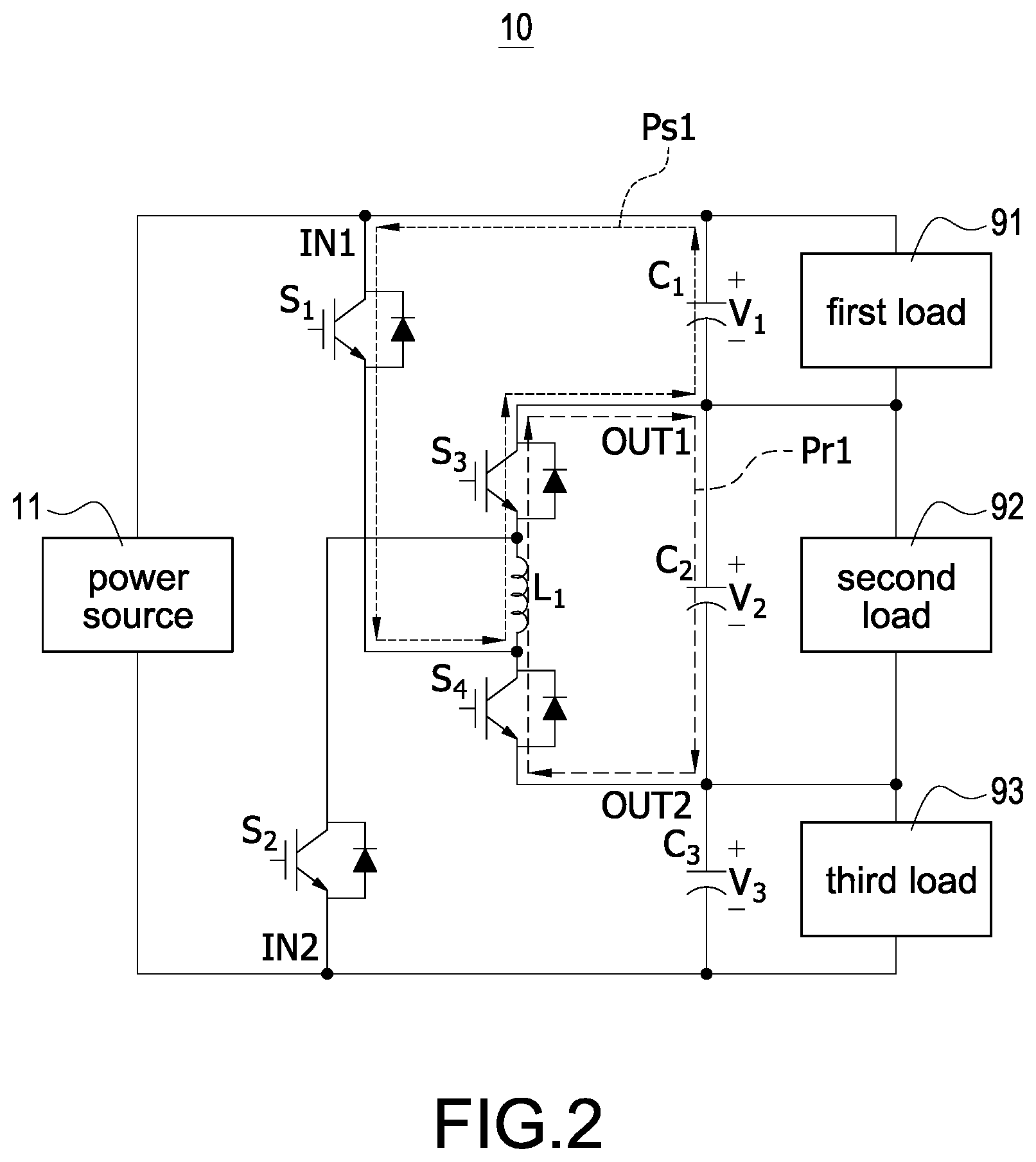 Patent US12614983 Figure 2 – Power converter and power conversion method capable of balancing energy and hybrid power supply