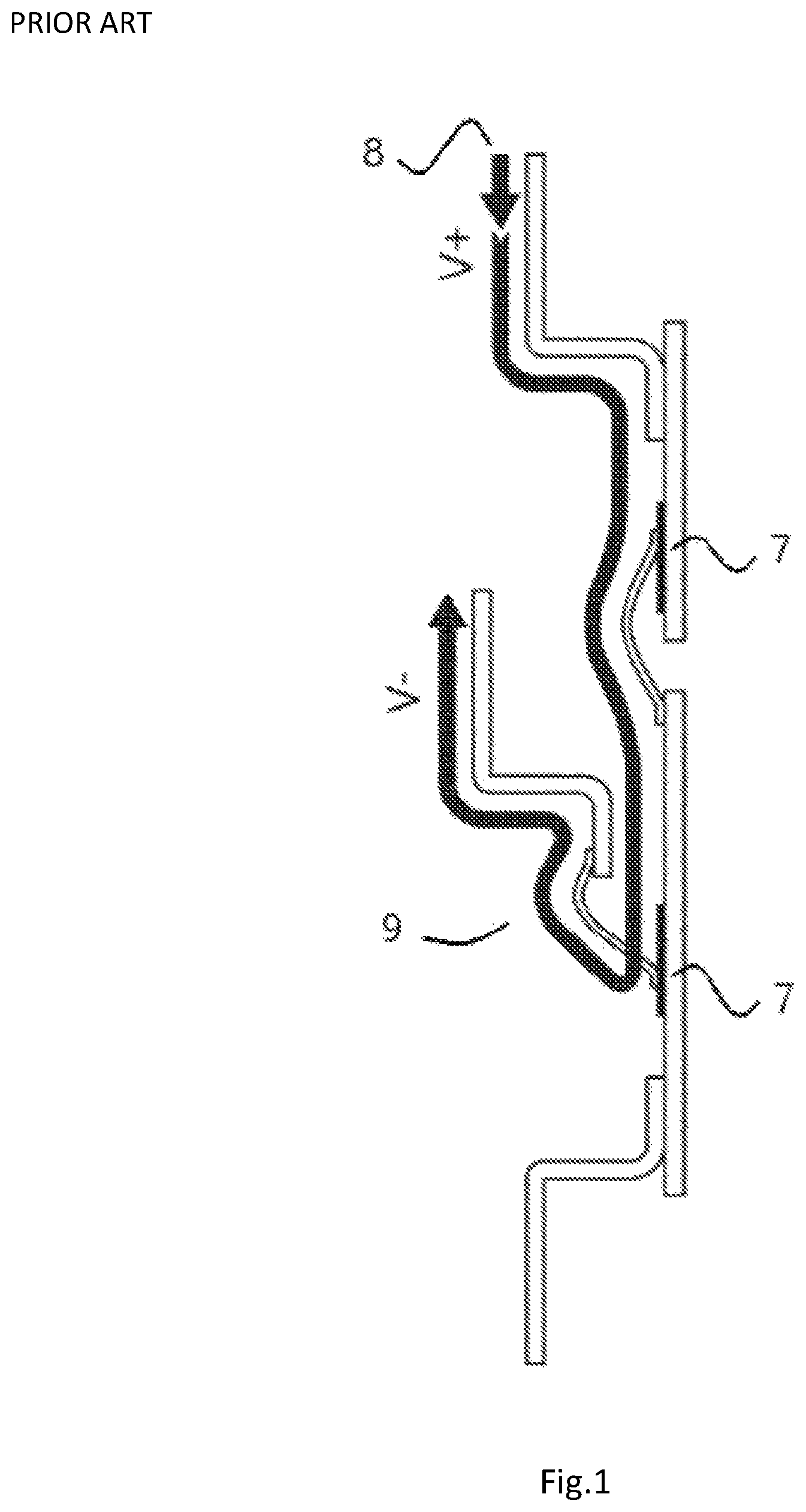 Patent US12614988 — Low parasitic inductance power module featuring staggered, interleaving conductive members — Figure 1