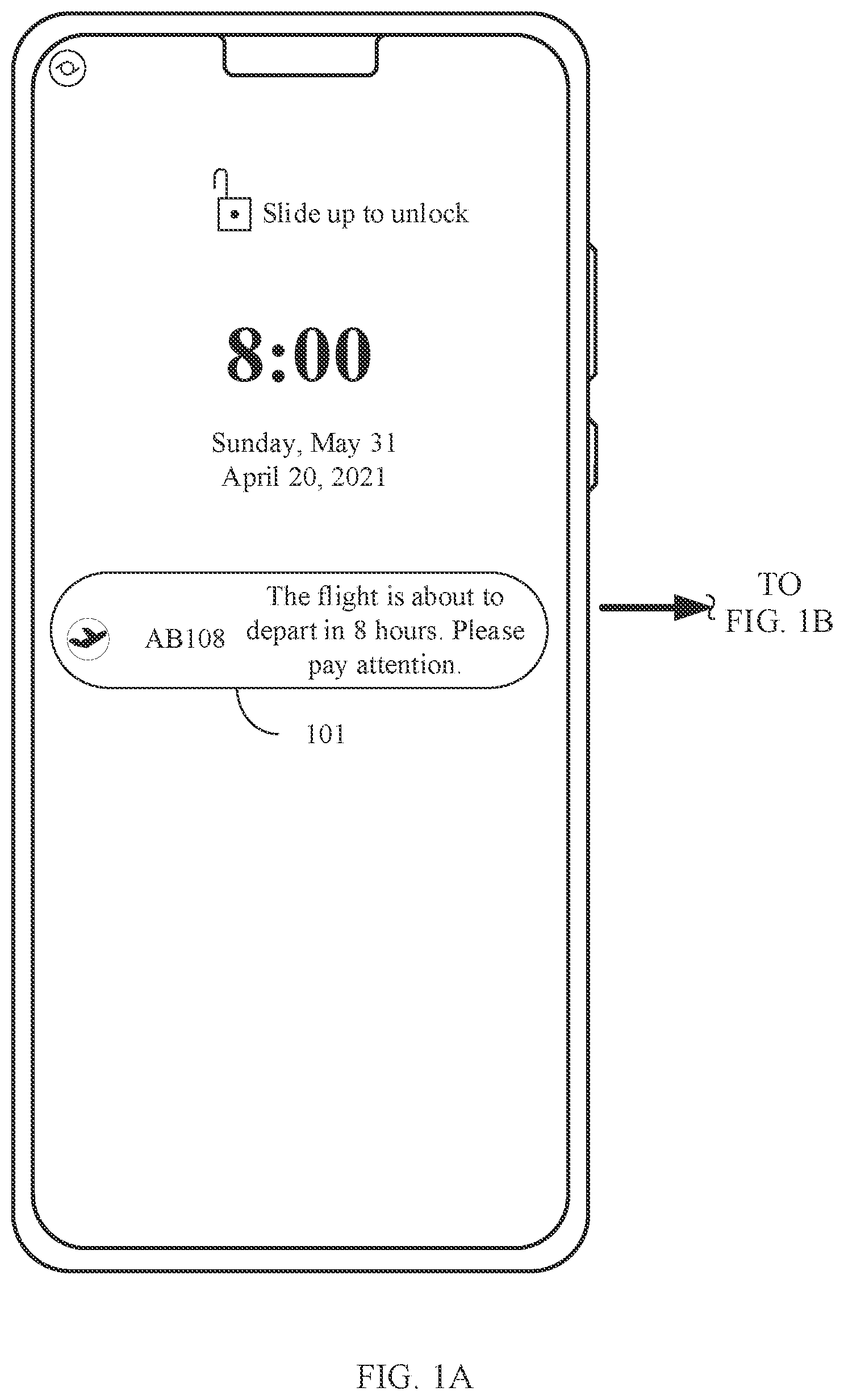 Patent US12615328 — Notification message display method and electronic device — Figure 1