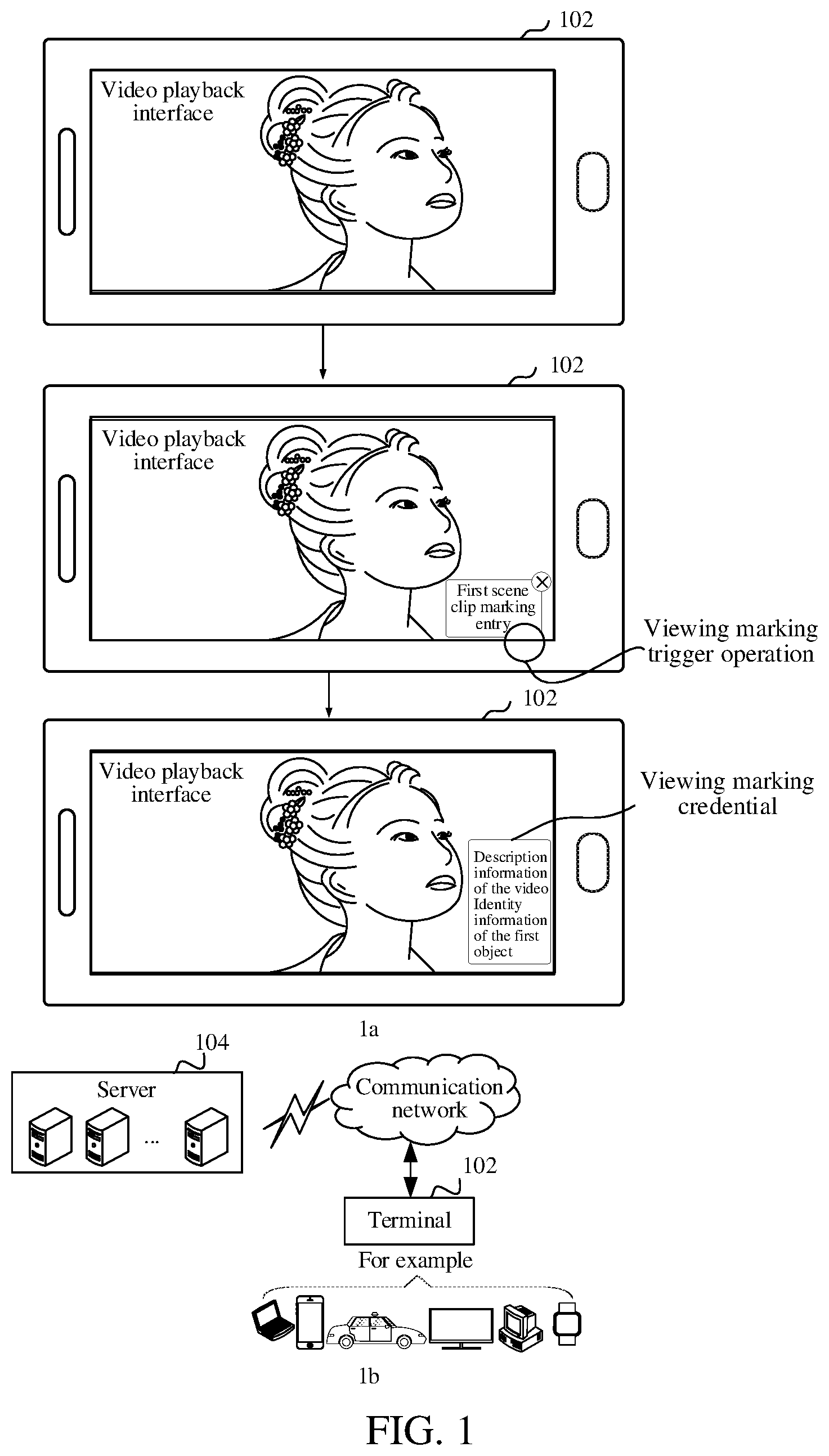Patent US12615408 Figure 1 – Video-based interaction method and apparatus, computer device, and storage medium