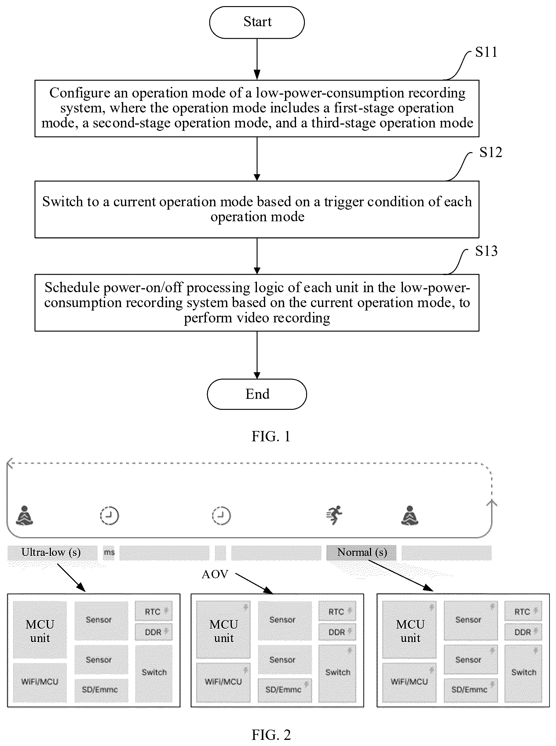 Patent US12615435 — Recording method and device by using low-power-consumption recording system — Figure 1