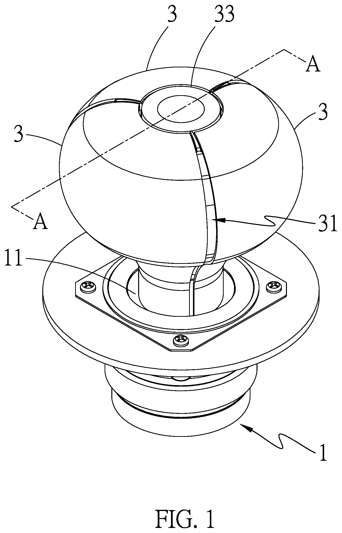 Patent US12615475 — Structure of loudspeaker — Figure 1
