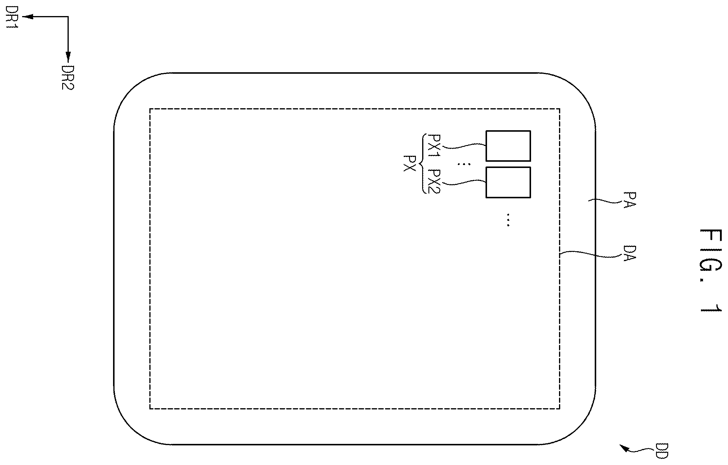 Patent US12615896 — Display device and method of manufacturing the same — Figure 1