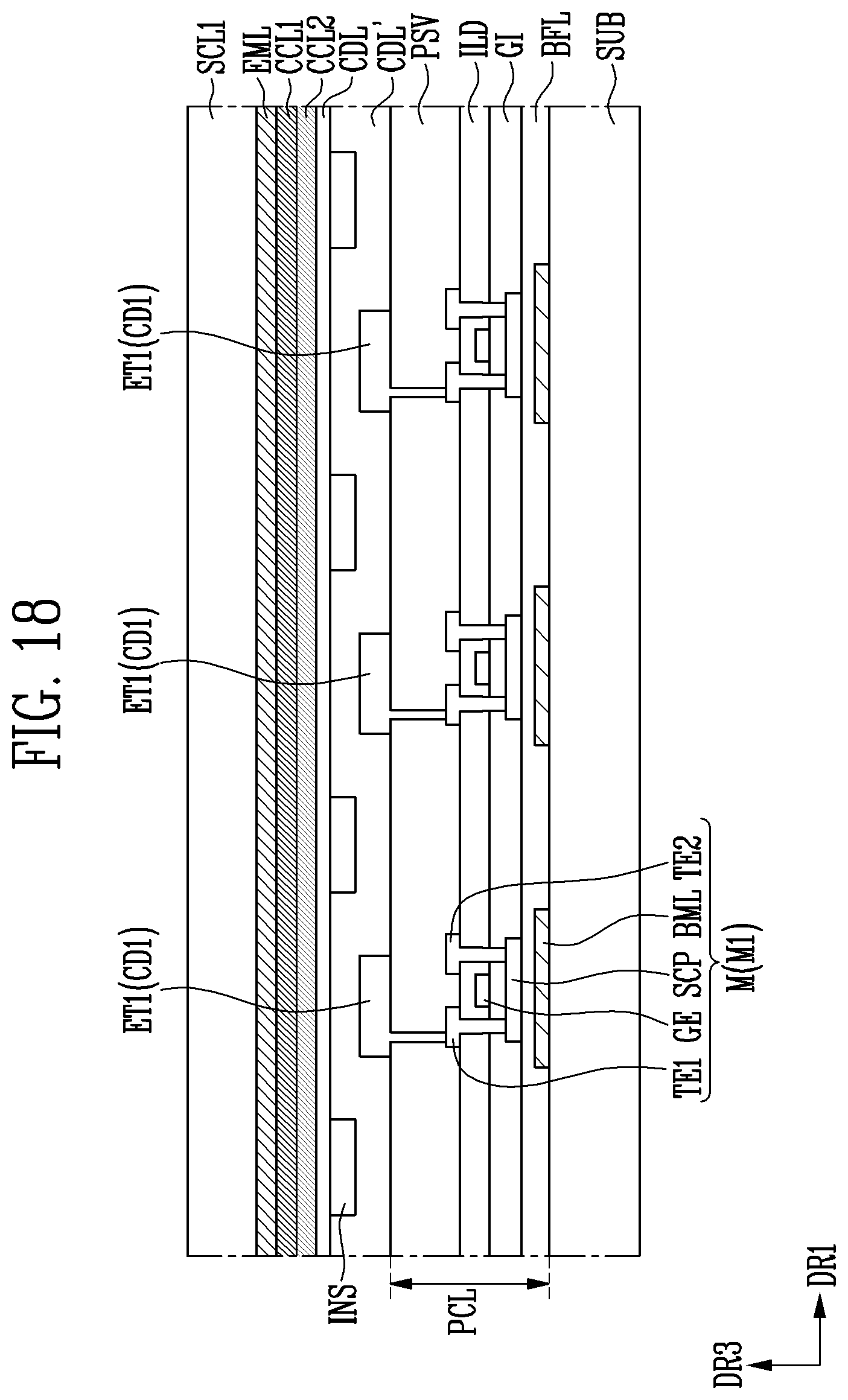 Patent US12615900 Figure 16 – Display device and method of manufacturing the same