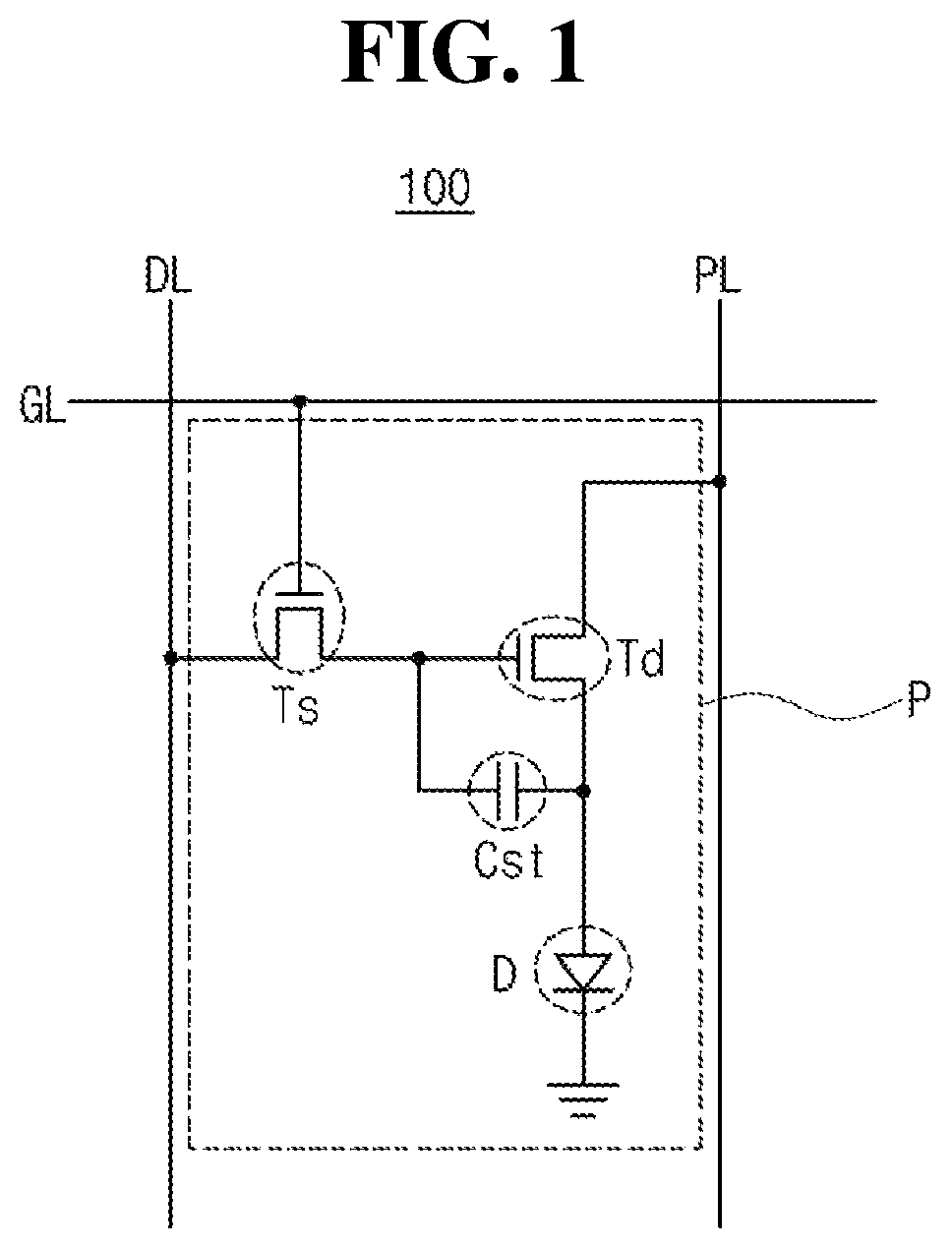 Patent US12615910 — Organic light emitting diode and organic light emitting device — Figure 1