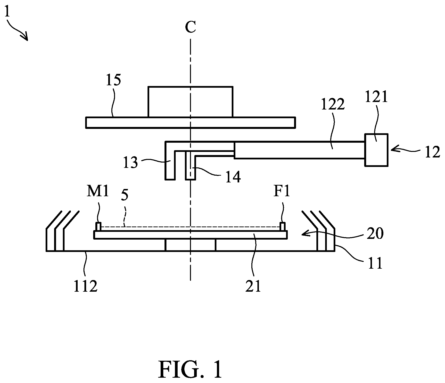 Patent US12616000 — Semiconductor wafer cleaning apparatus — Figure 1