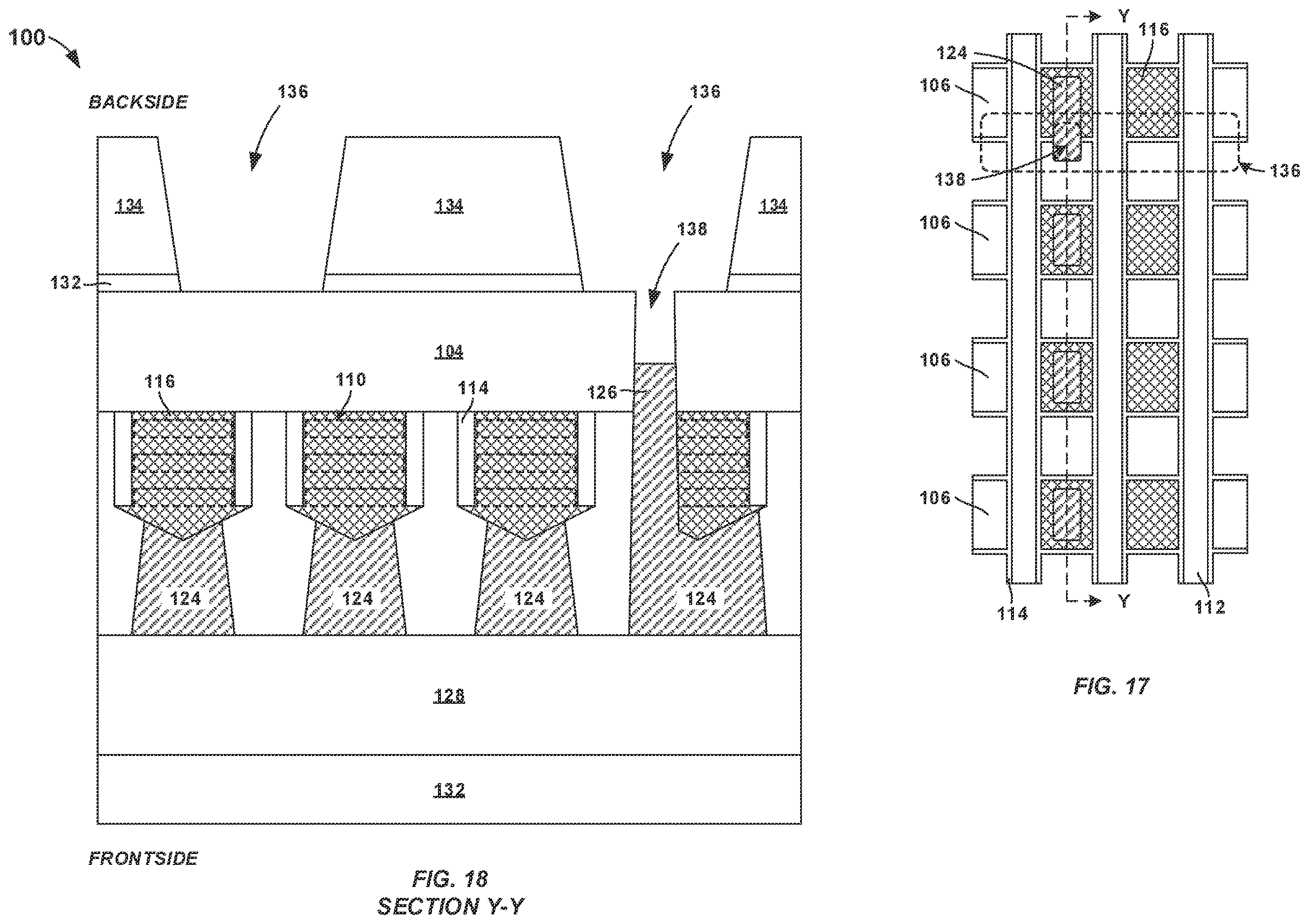 Patent US12616019 Figure 9 – Via connection to backside power delivery network