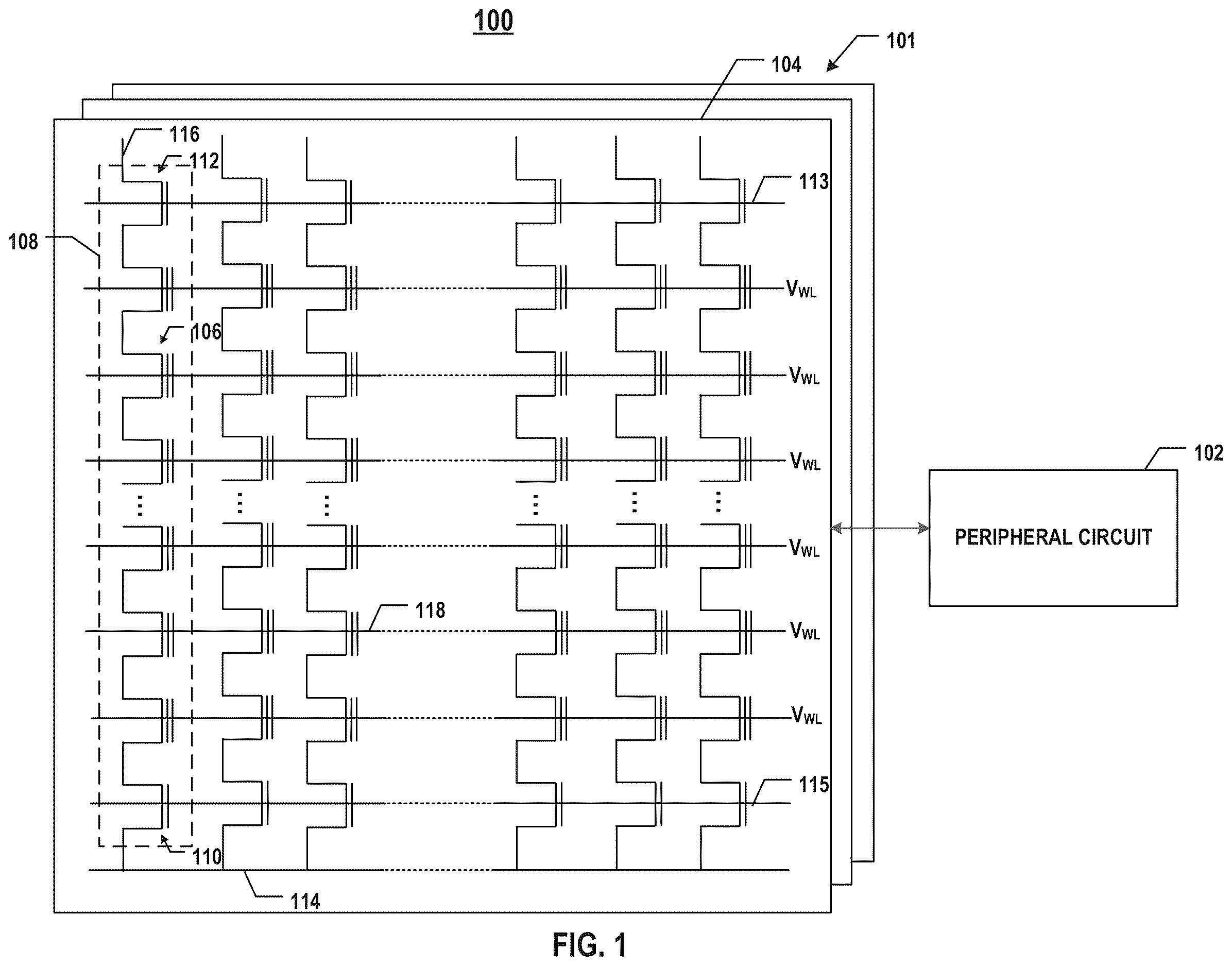 Patent US12616028 — Seal ring structure in a semiconductor device and methods for forming the same — Figure 1