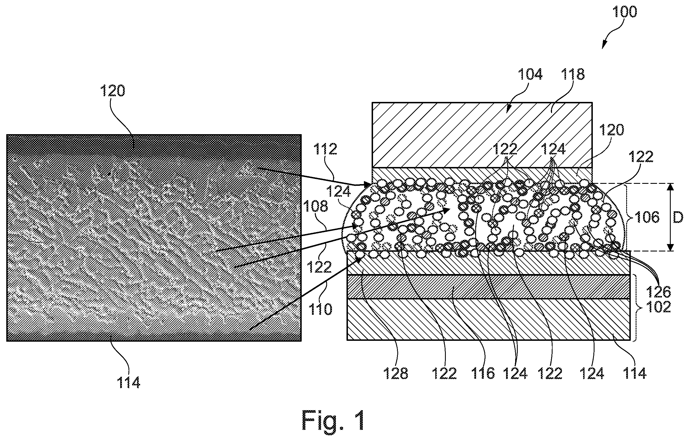 Patent US12616039 Figure 1 – Electronic system having intermetallic connection structure with central intermetallic mesh structure and mesh-free exterior structures