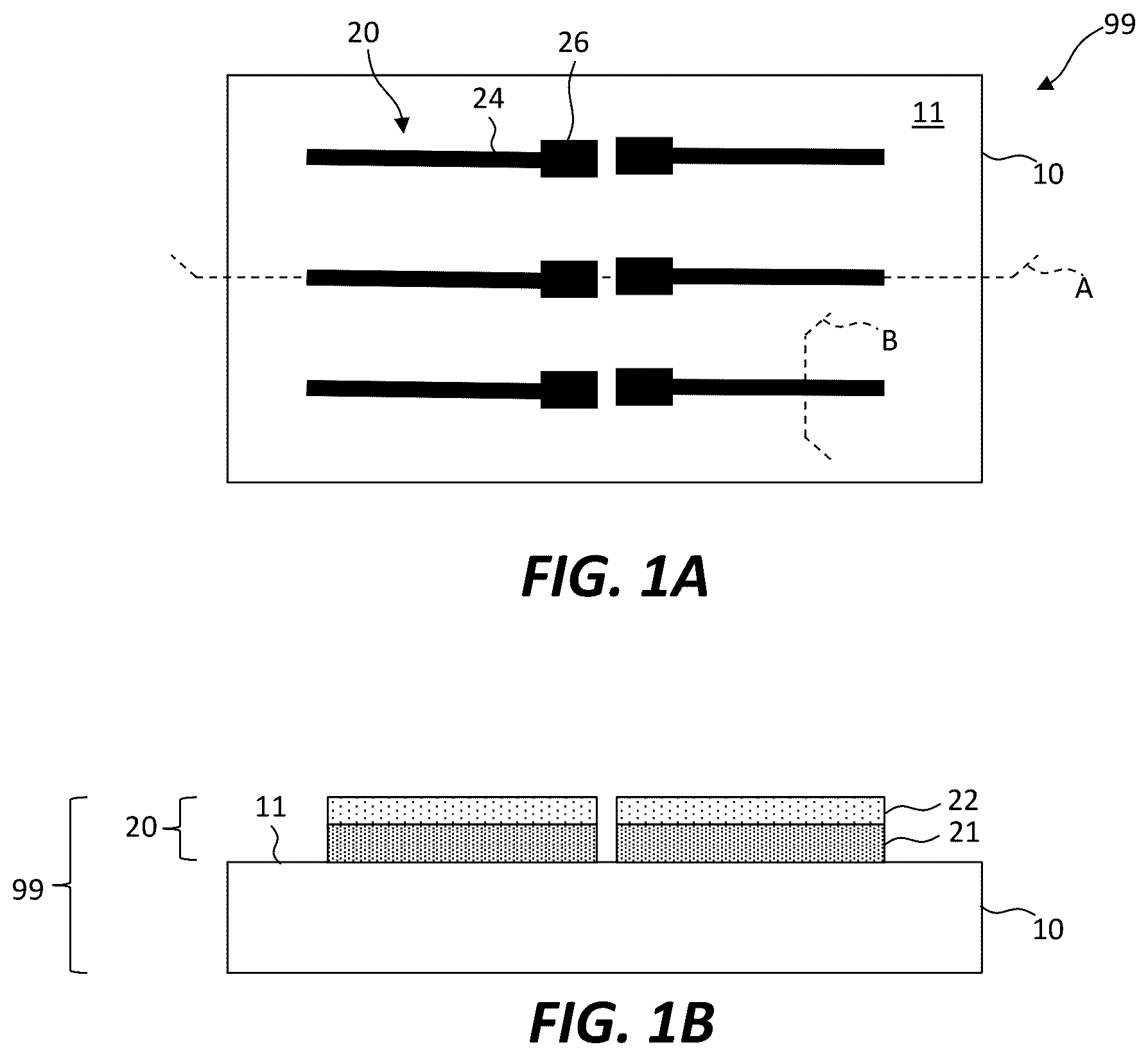 Patent US12616058 Figure 1 – Multilayer electrical conductors for transfer printing