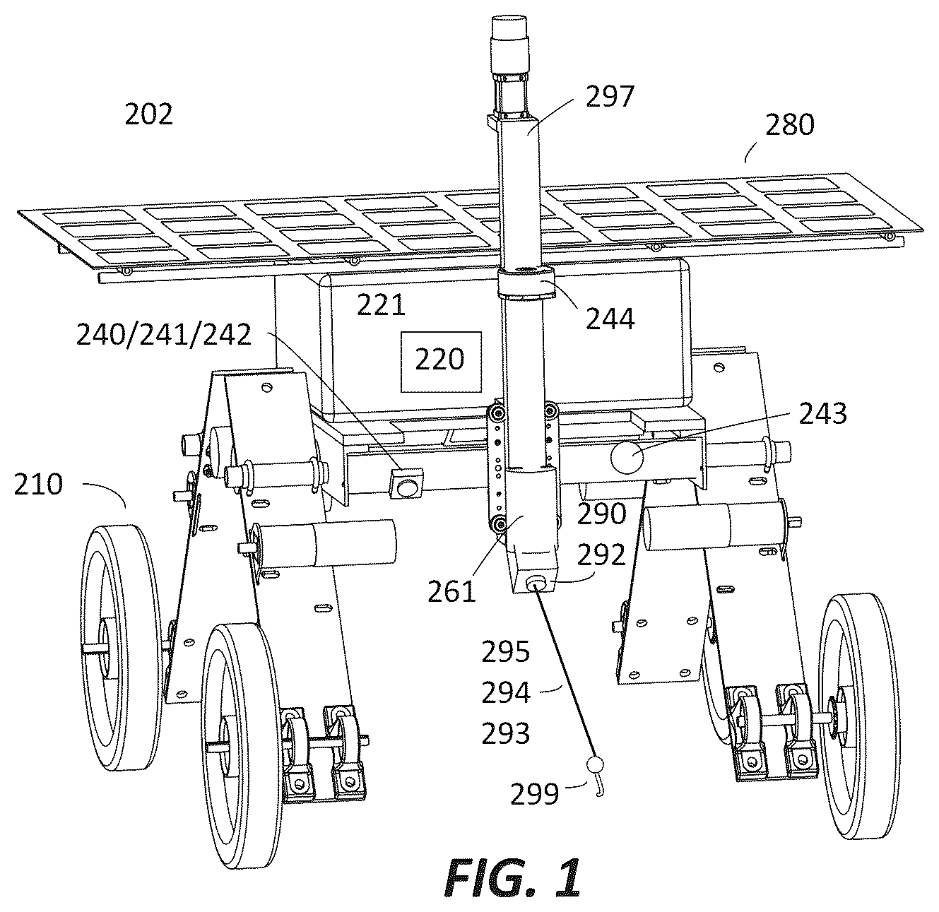 Patent US12616087 — System for depredator and predator control using a robot and sensory controlling apparatus — Figure 1