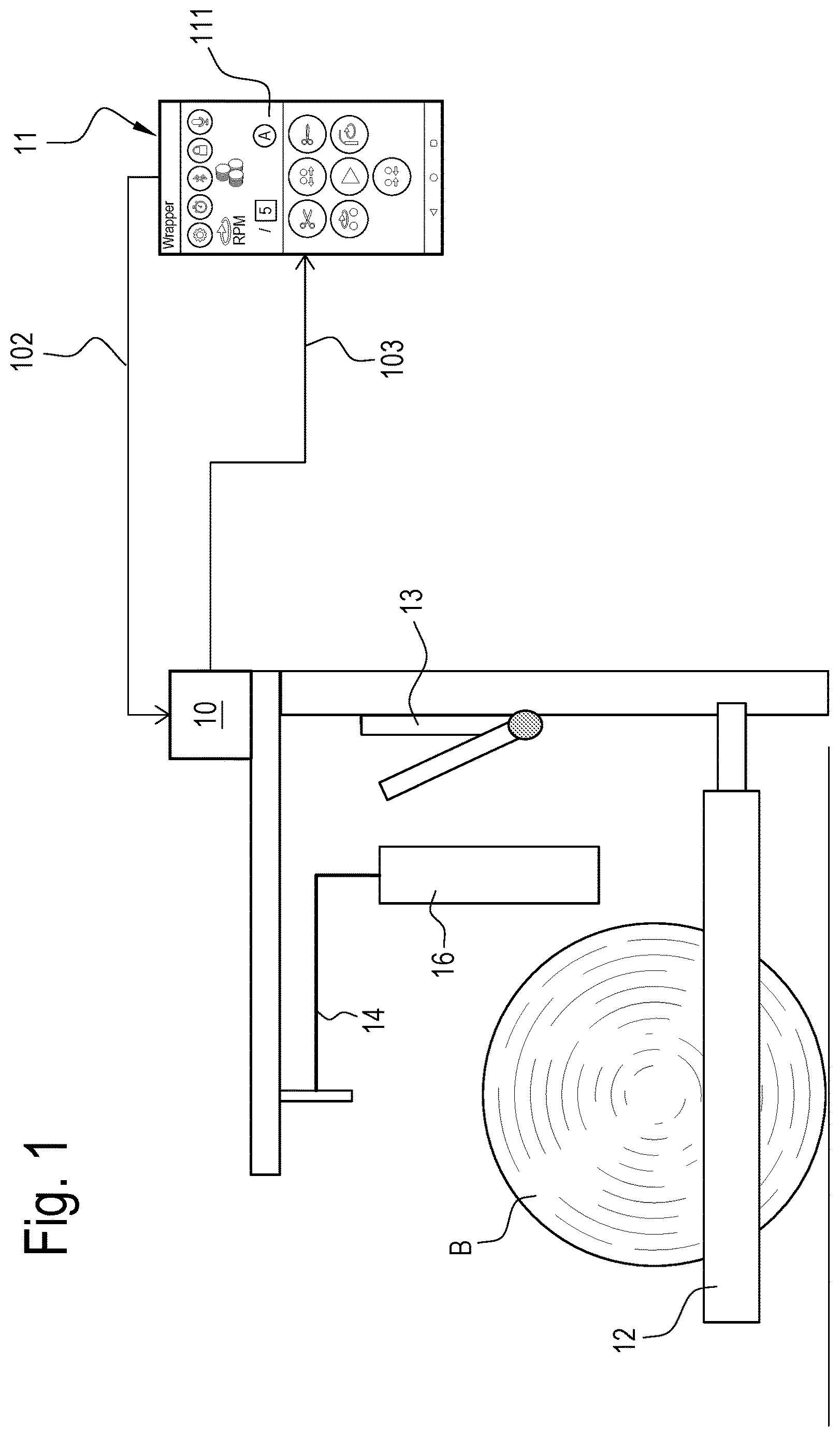 Patent US12616099 — Method for controlling wrapping operations — Figure 1