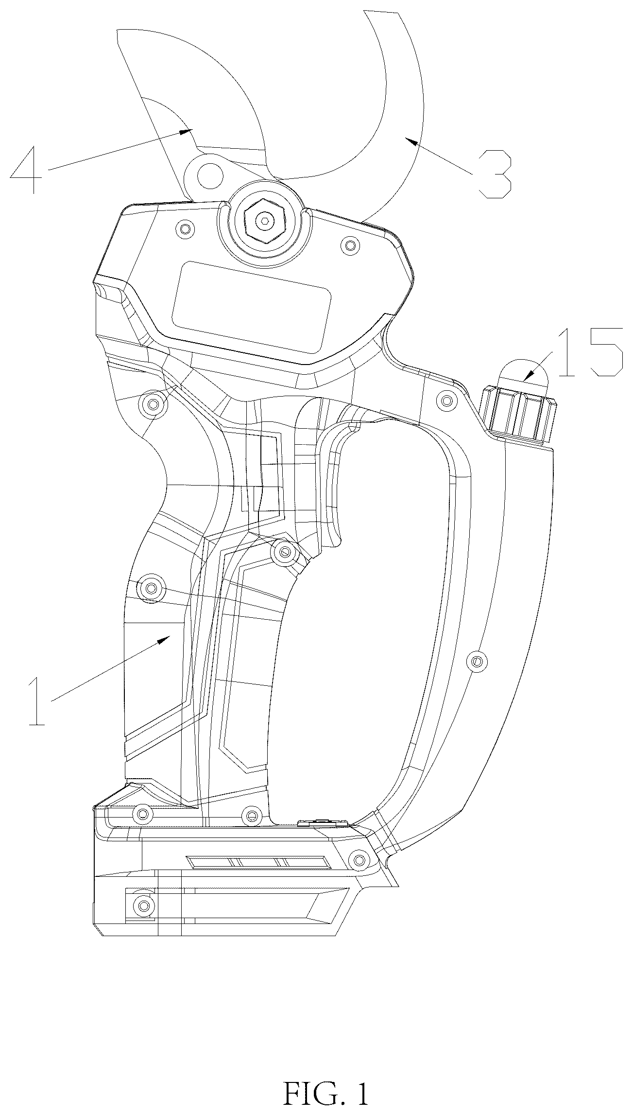 Patent US12616102 — Electric pruning shear — Figure 1