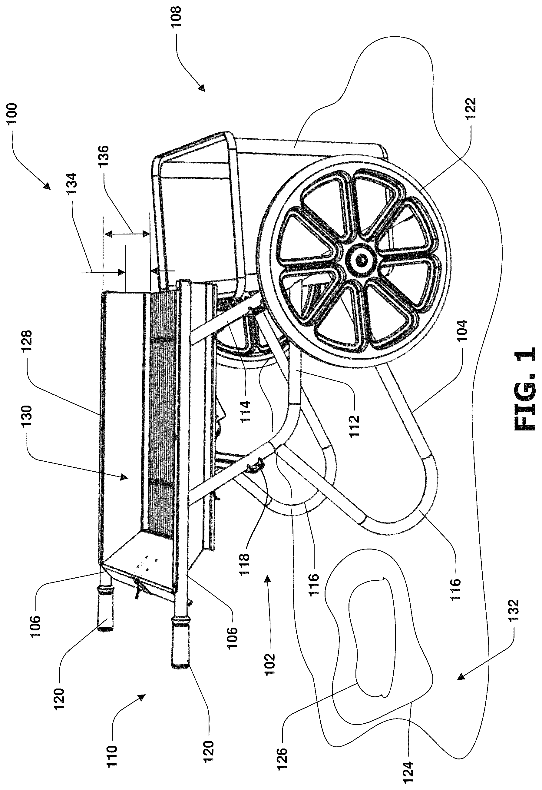Patent US12616162 — Bedding material separator — Figure 1