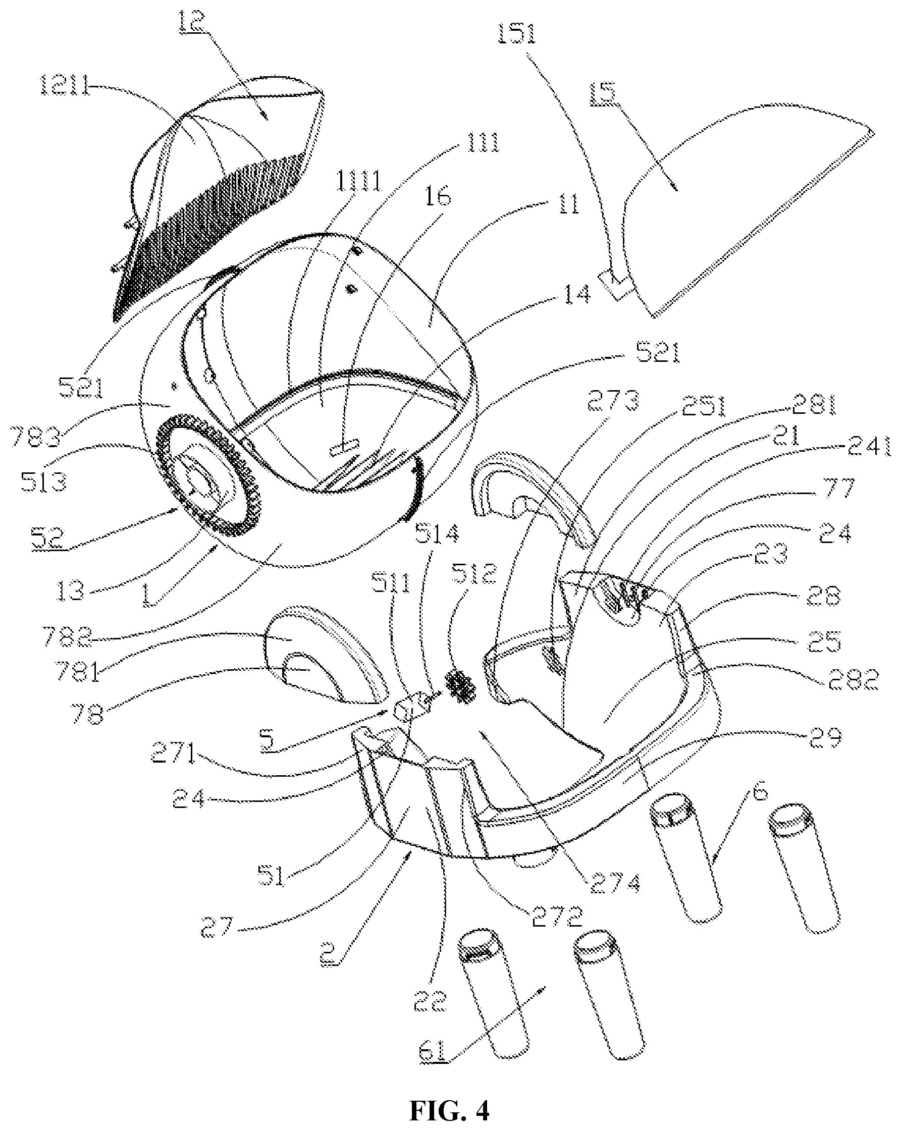 Patent US12616163 Figure 4 – Pet toilet