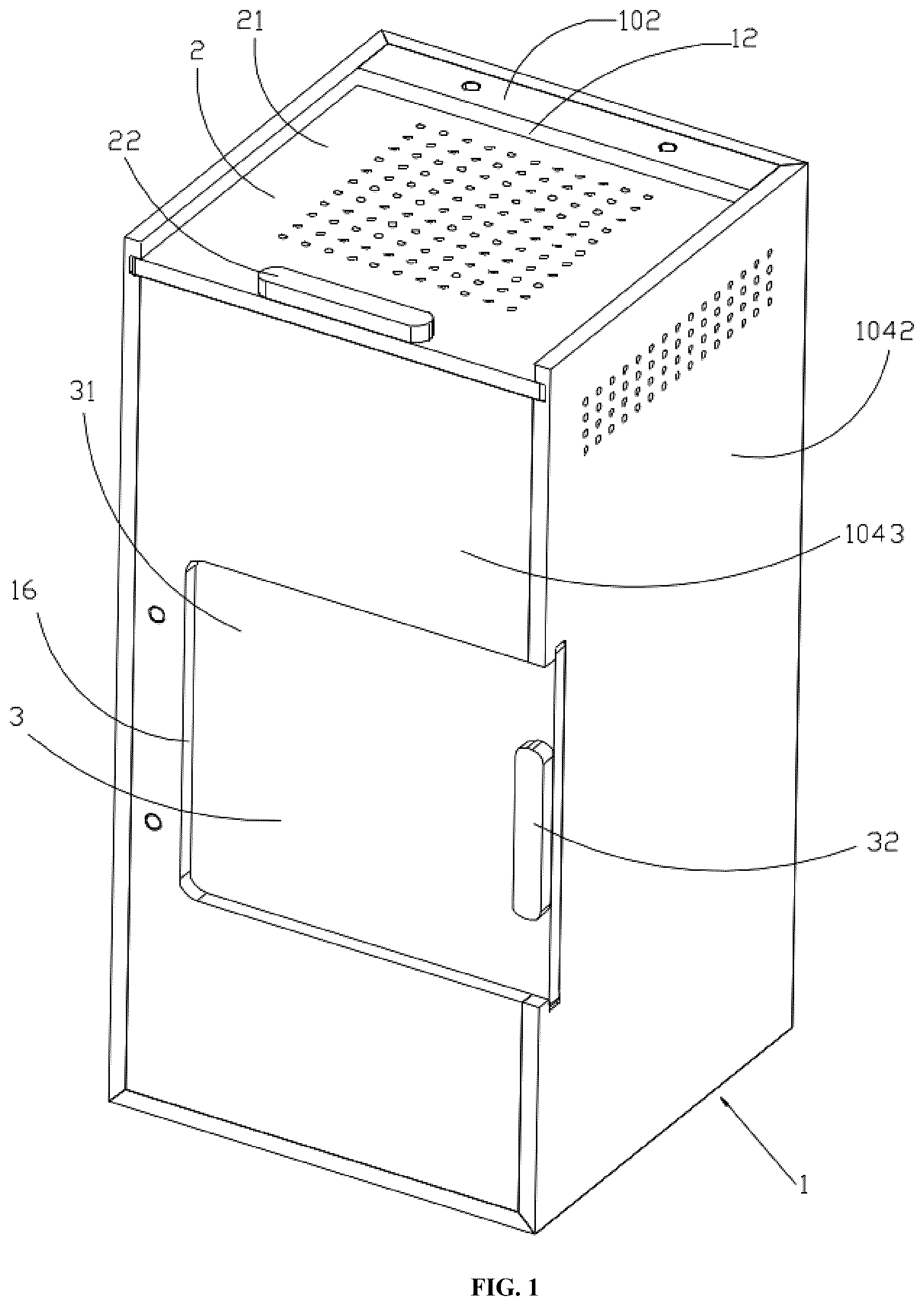 Patent US12616165 — Pet housing crate — Figure 1
