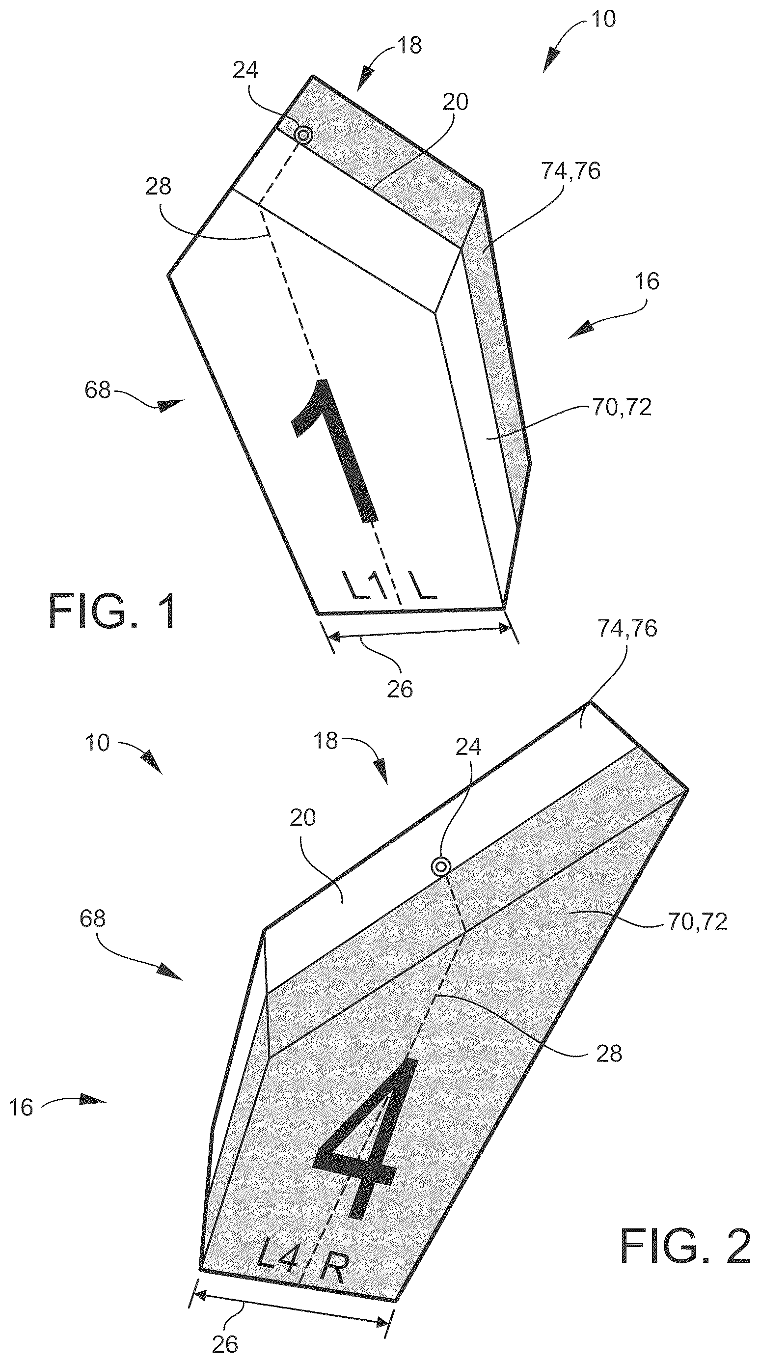 Patent US12616182 — Angled planar board and set configured to avoid fishing line entanglement — Figure 1