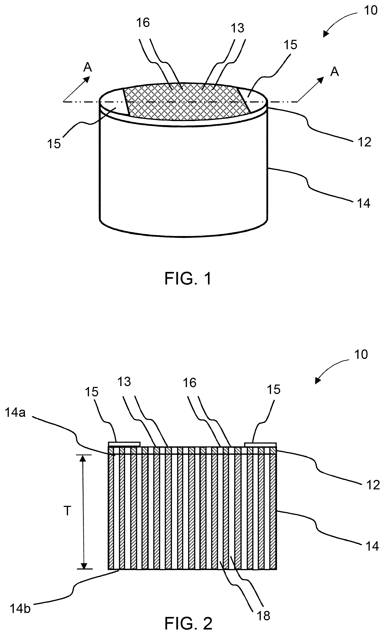 Patent US12616246 — Heater assembly having fluid permeable heater with directly deposited transport material — Figure 1