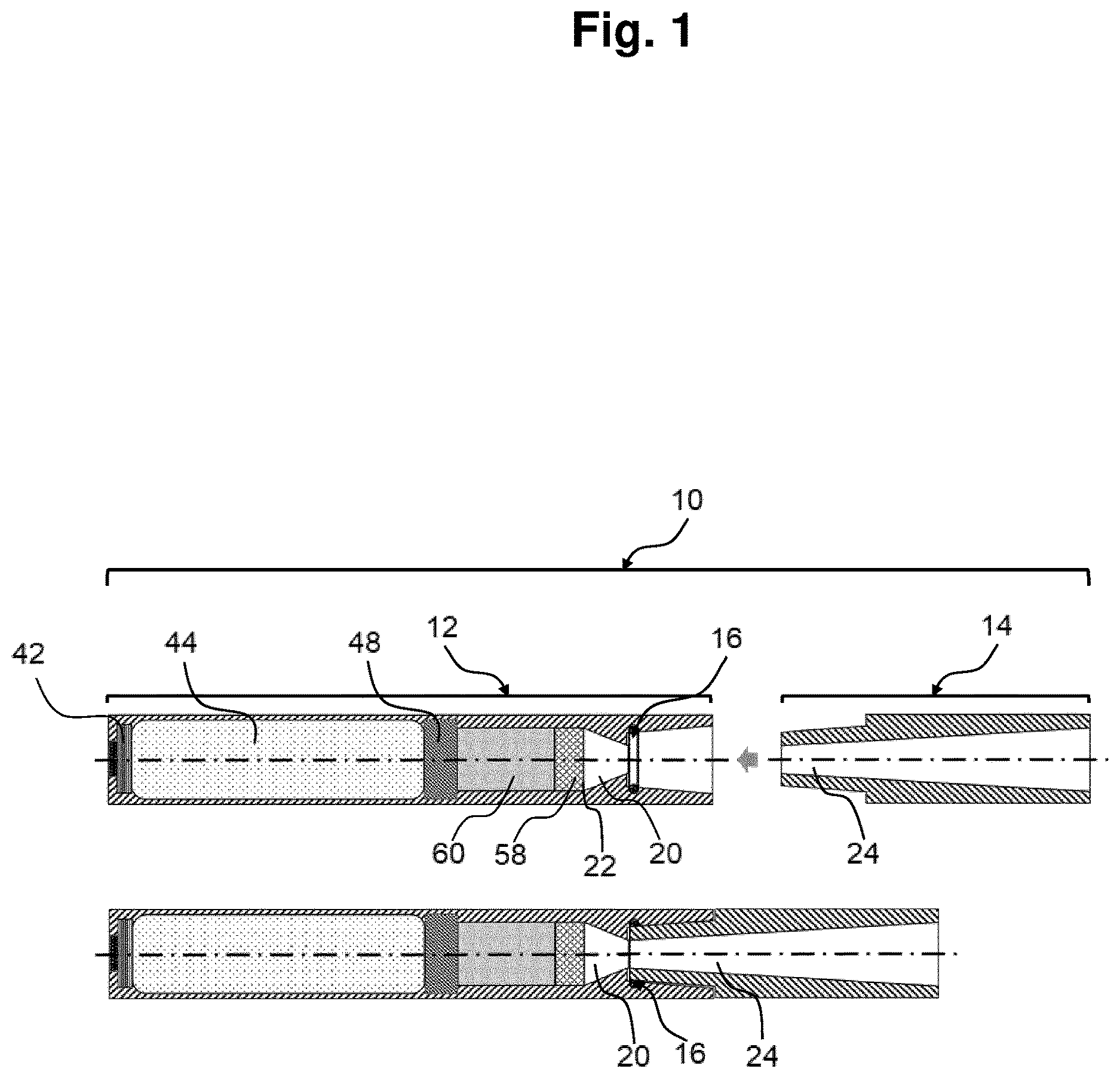 Patent US12616251 — Aerosol-generating device with separable venturi element — Figure 1