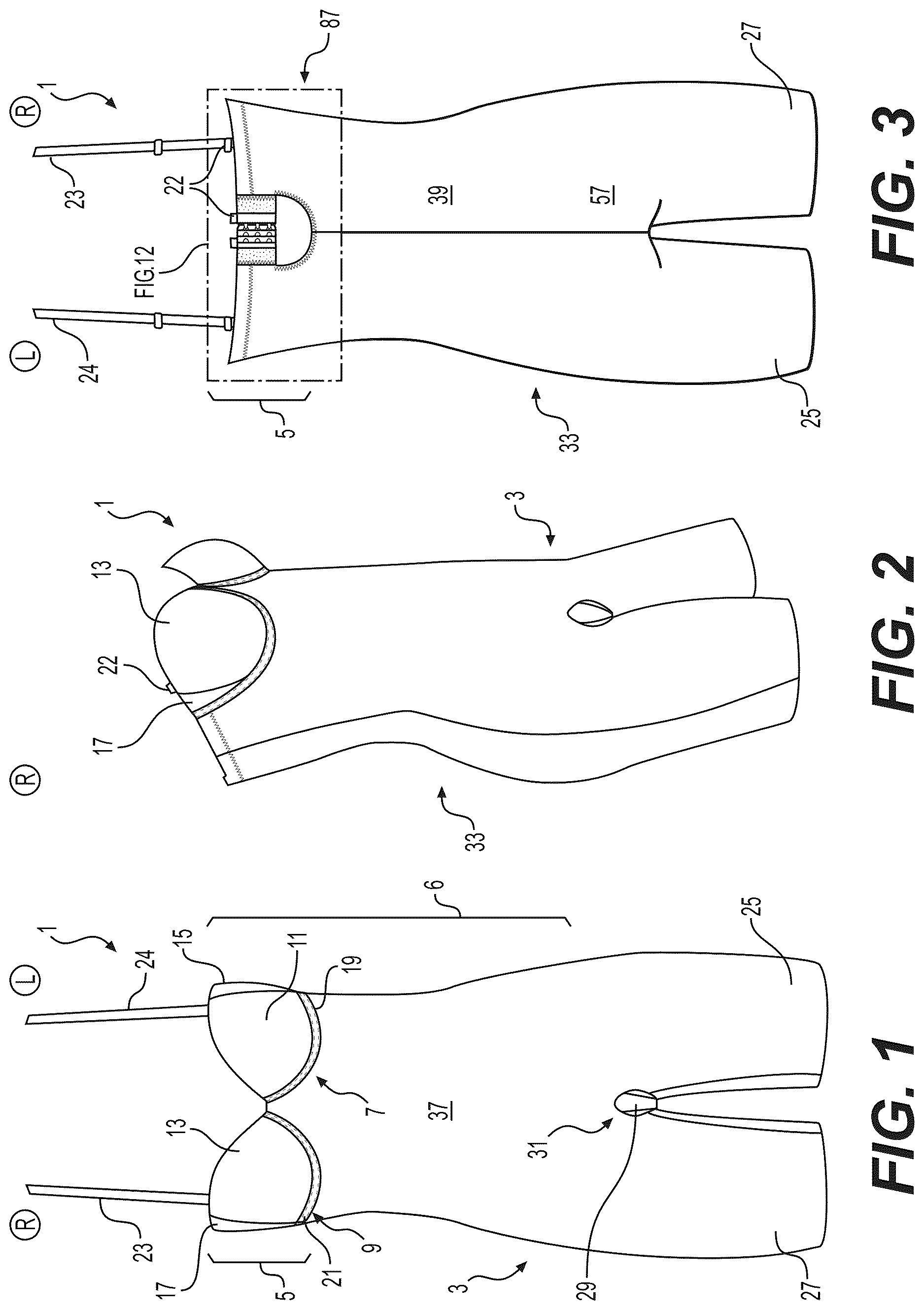 Patent US12616253 — Shaping garment with fit-adjustable brassiere portion — Figure 1