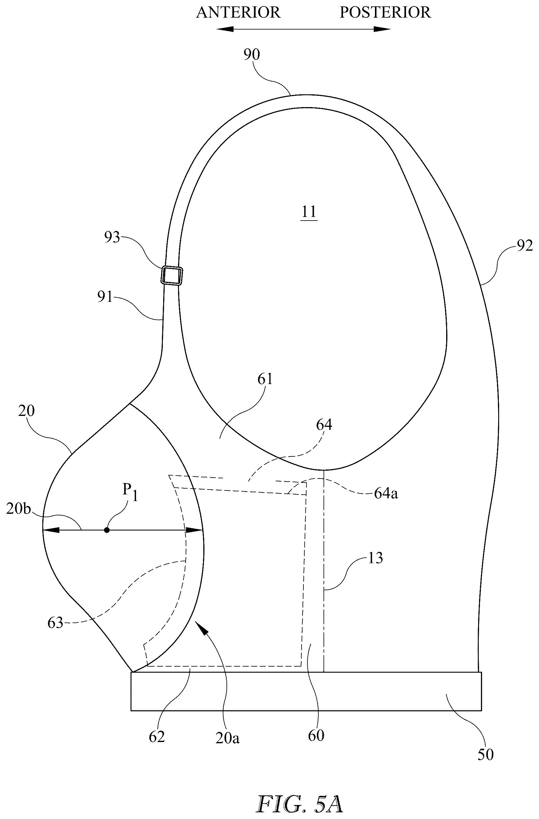 Patent US12616255 Figure 4 – Breast support garment