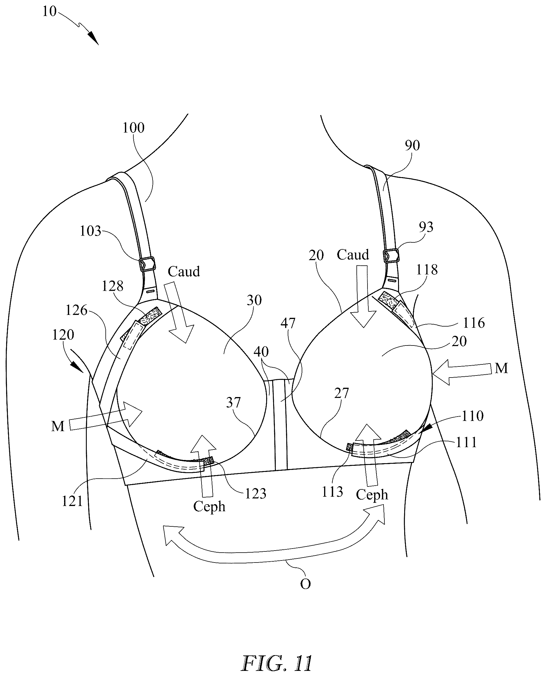 Patent US12616255 Figure 13 – Breast support garment