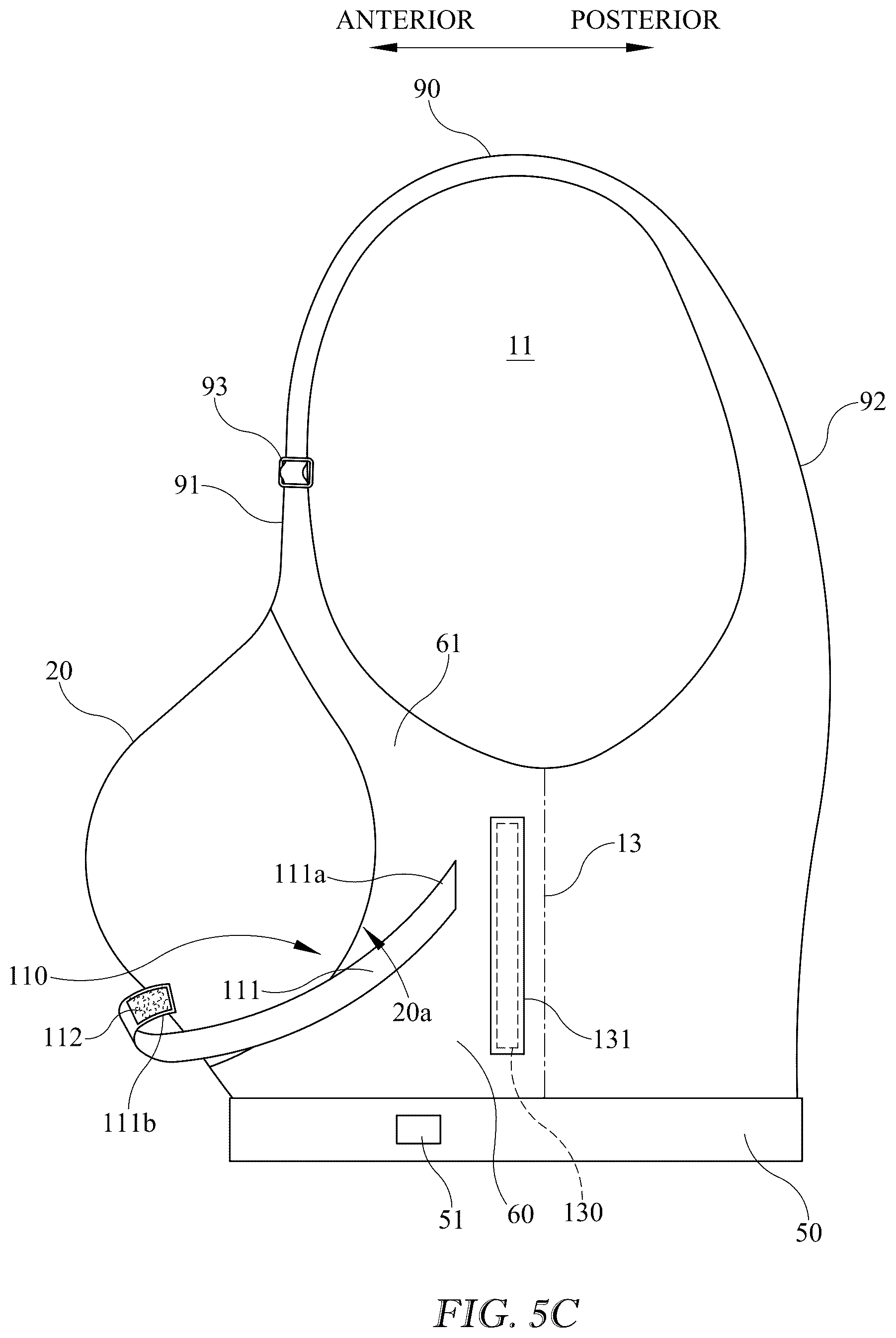 Patent US12616257 Figure 6 – Breast support garment