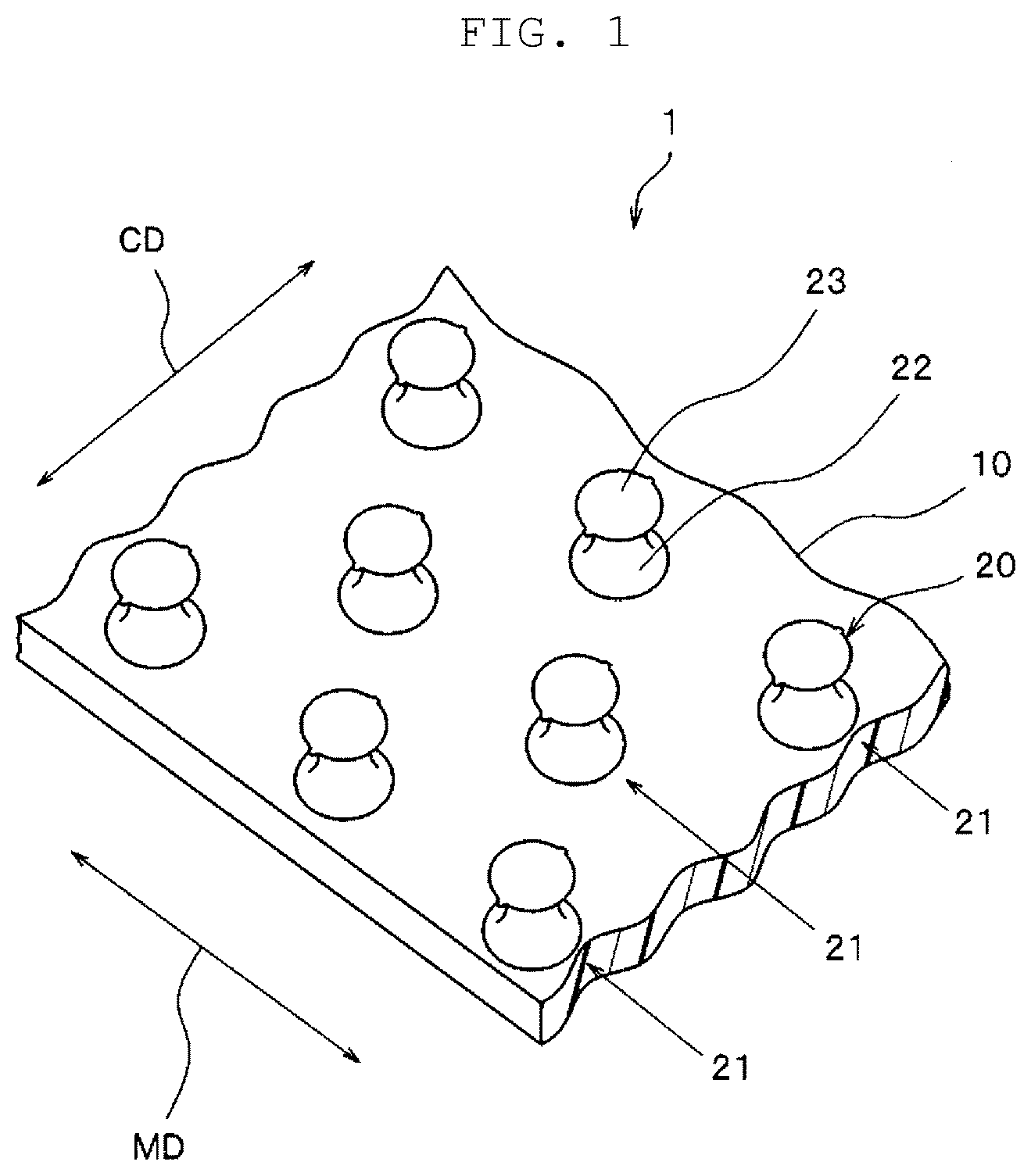 Patent US12616279 — Surface fastener — Figure 1