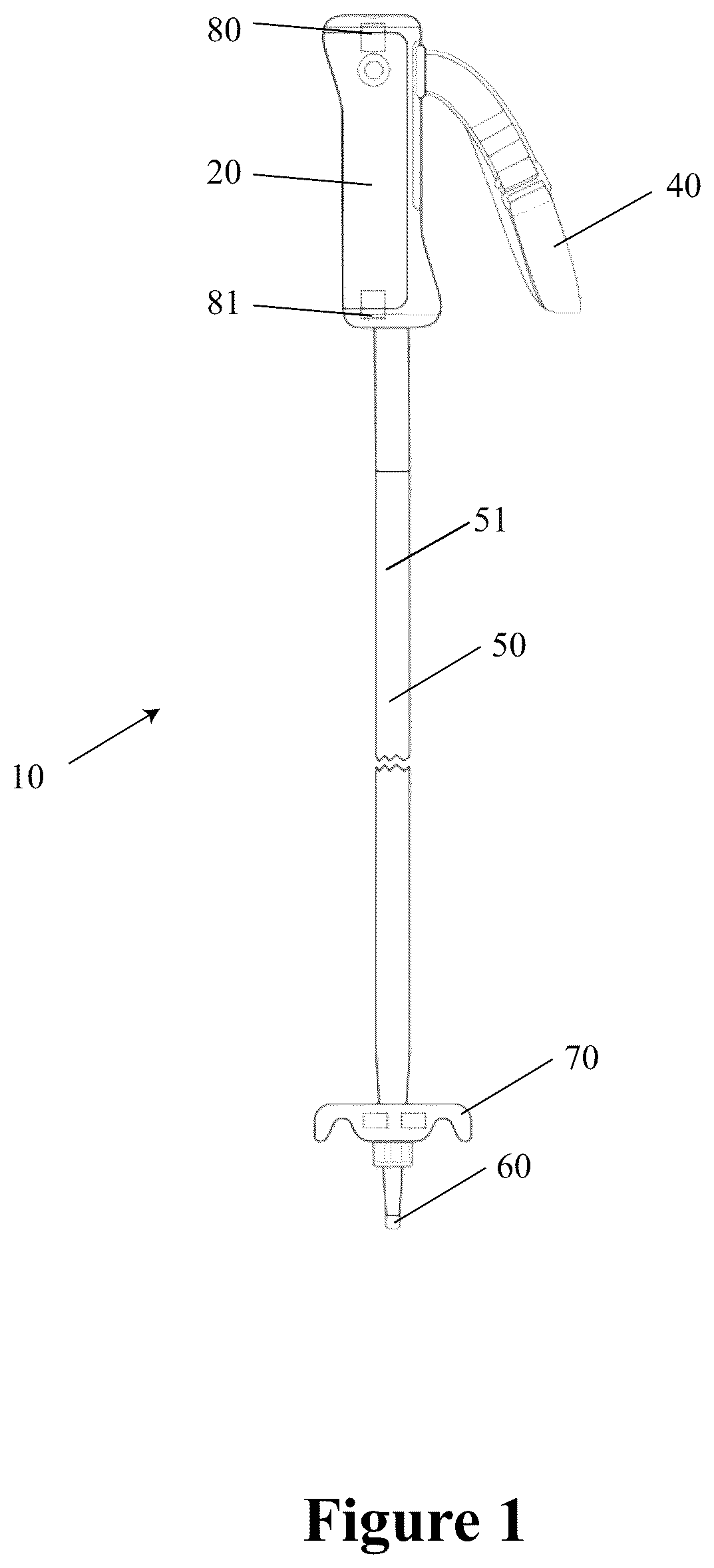 Patent US12616283 — Magnetic modular ski poles — Figure 1