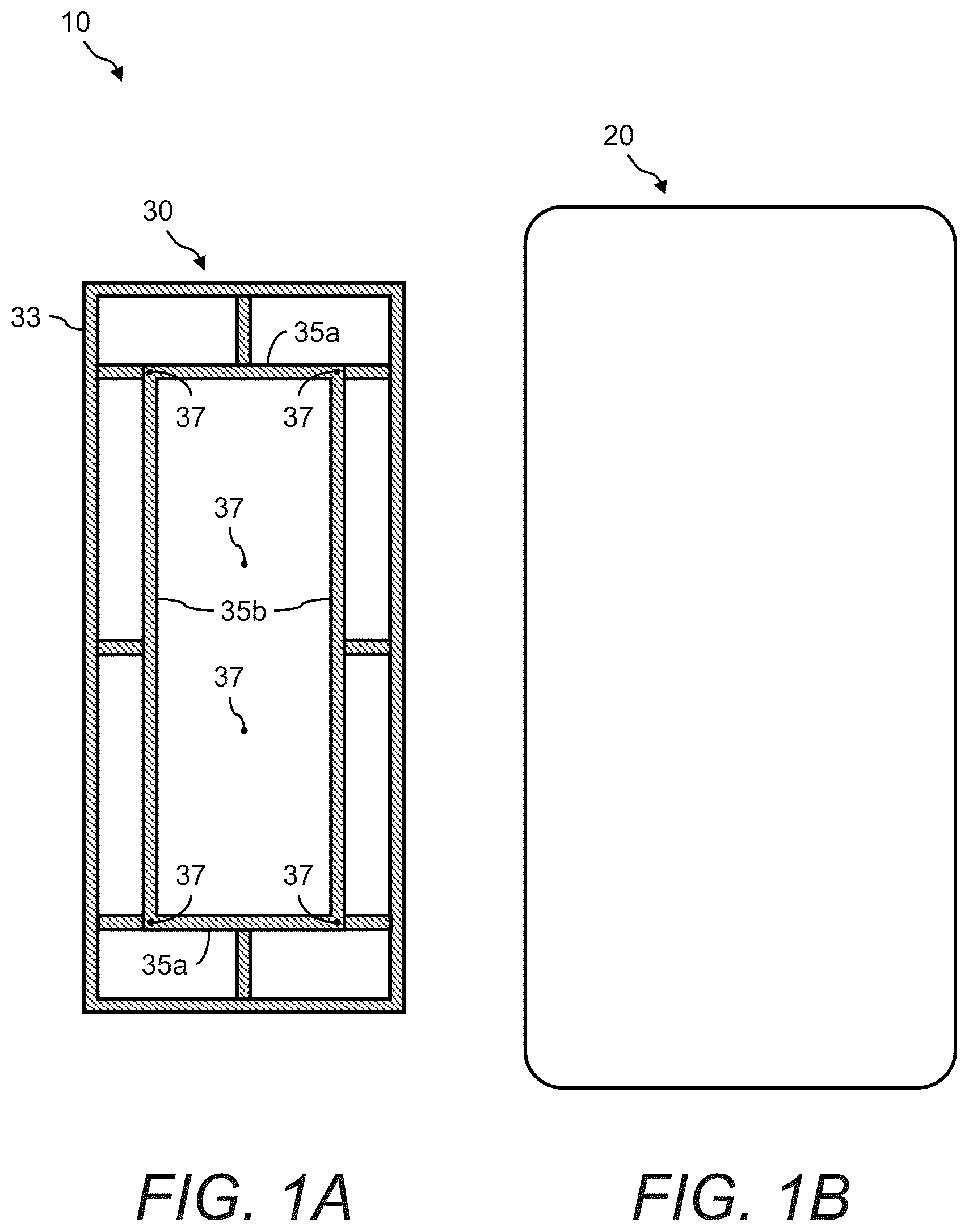 Patent US12616297 — Hard and frangible material tabletop system — Figure 1