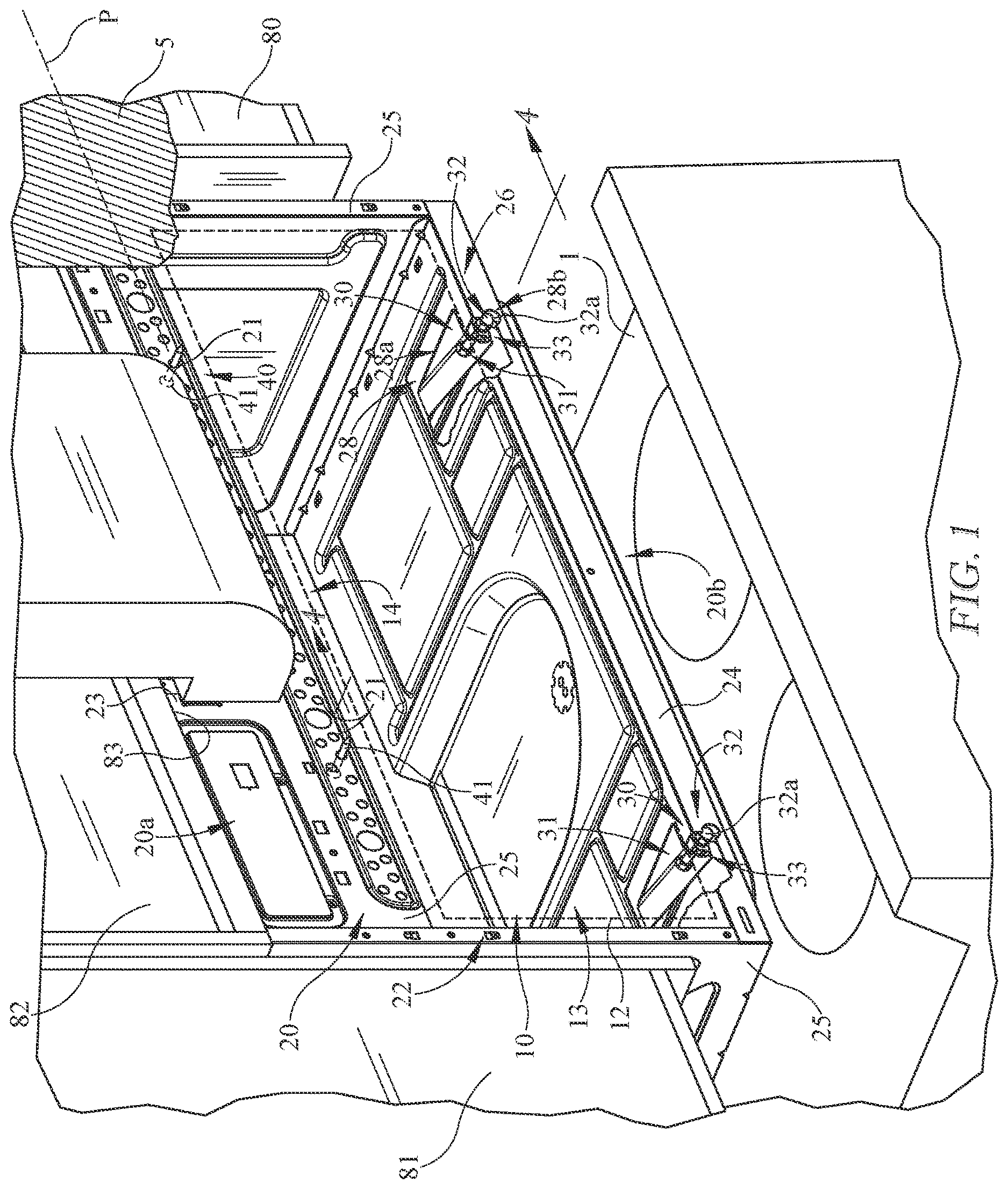 Patent US12616300 — Mounting arrangement for over-the-range cooking appliance — Figure 1