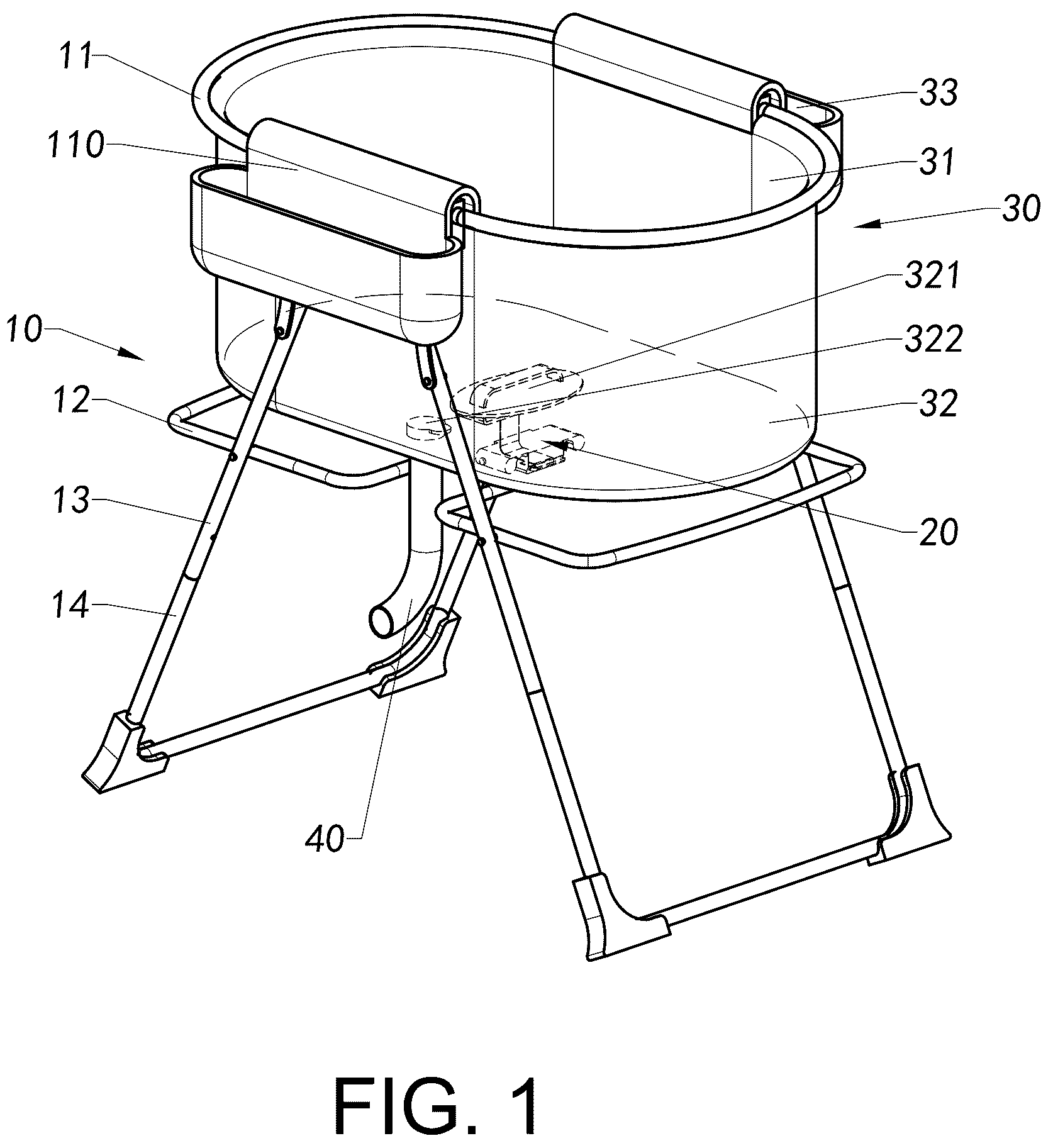 Patent US12616316 — Foldable container and foldable supporting frame thereof, and folding method — Figure 1