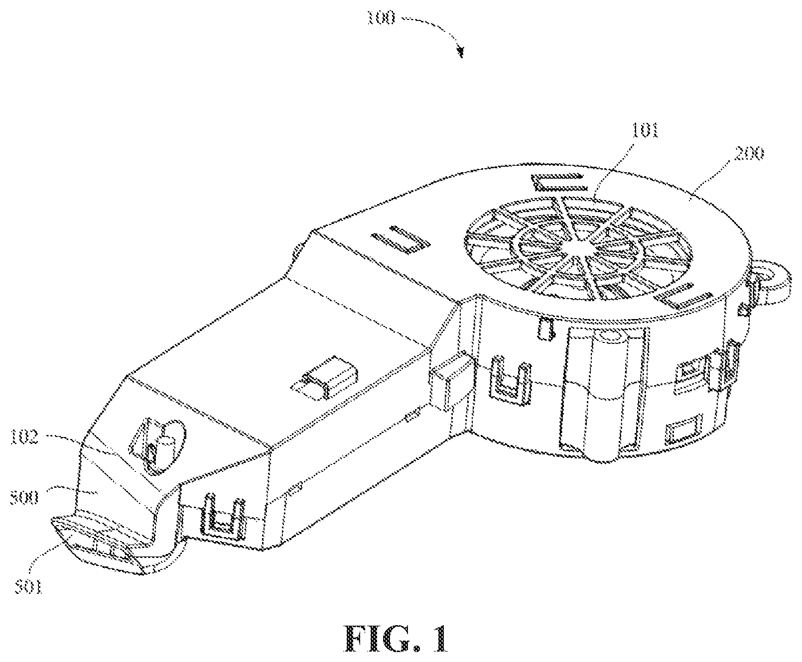 Patent US12616343 — Drying device, fixed seat assembly and toilet — Figure 1