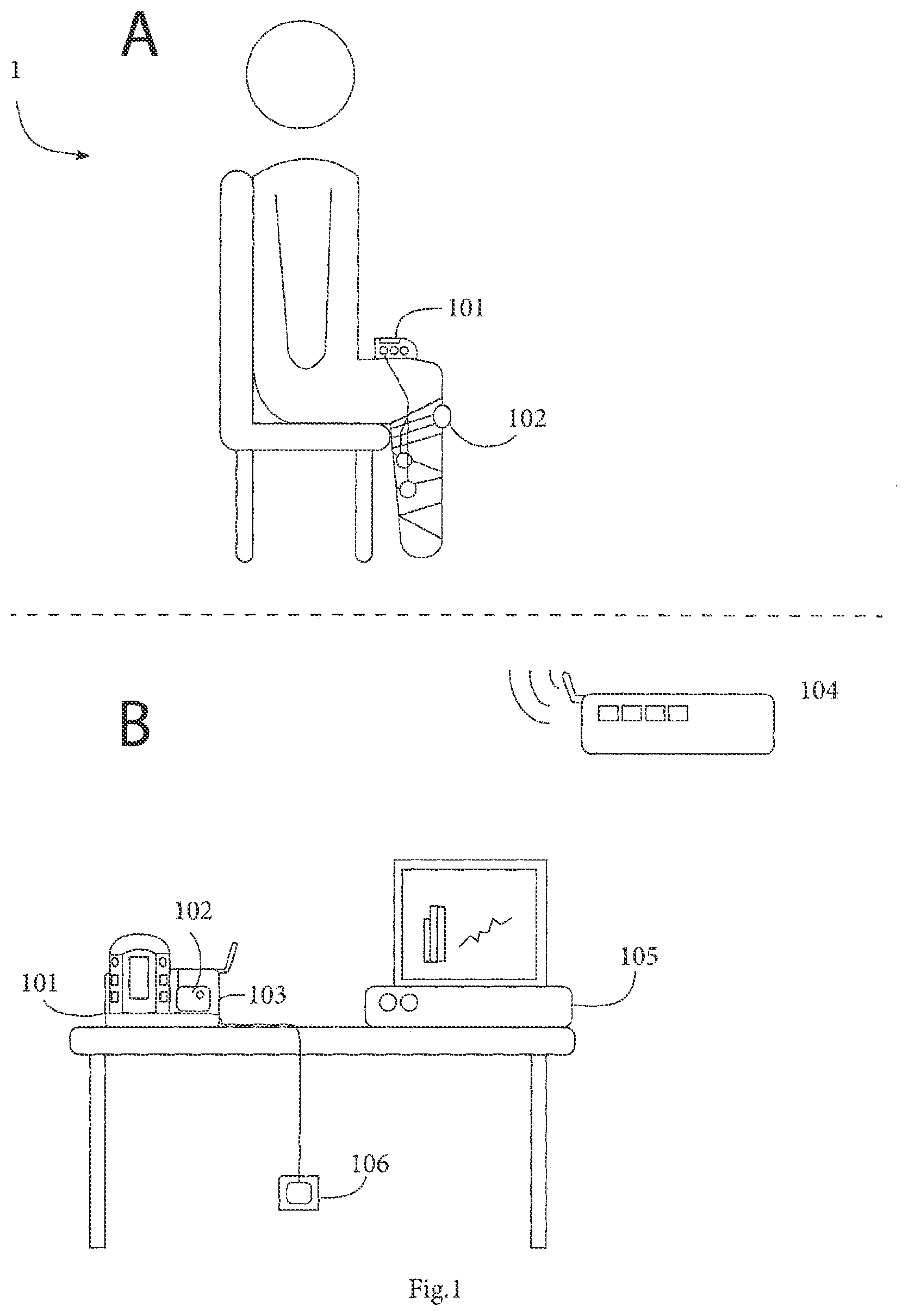 Patent US12616381 — System for management and prevention of venous pooling — Figure 1