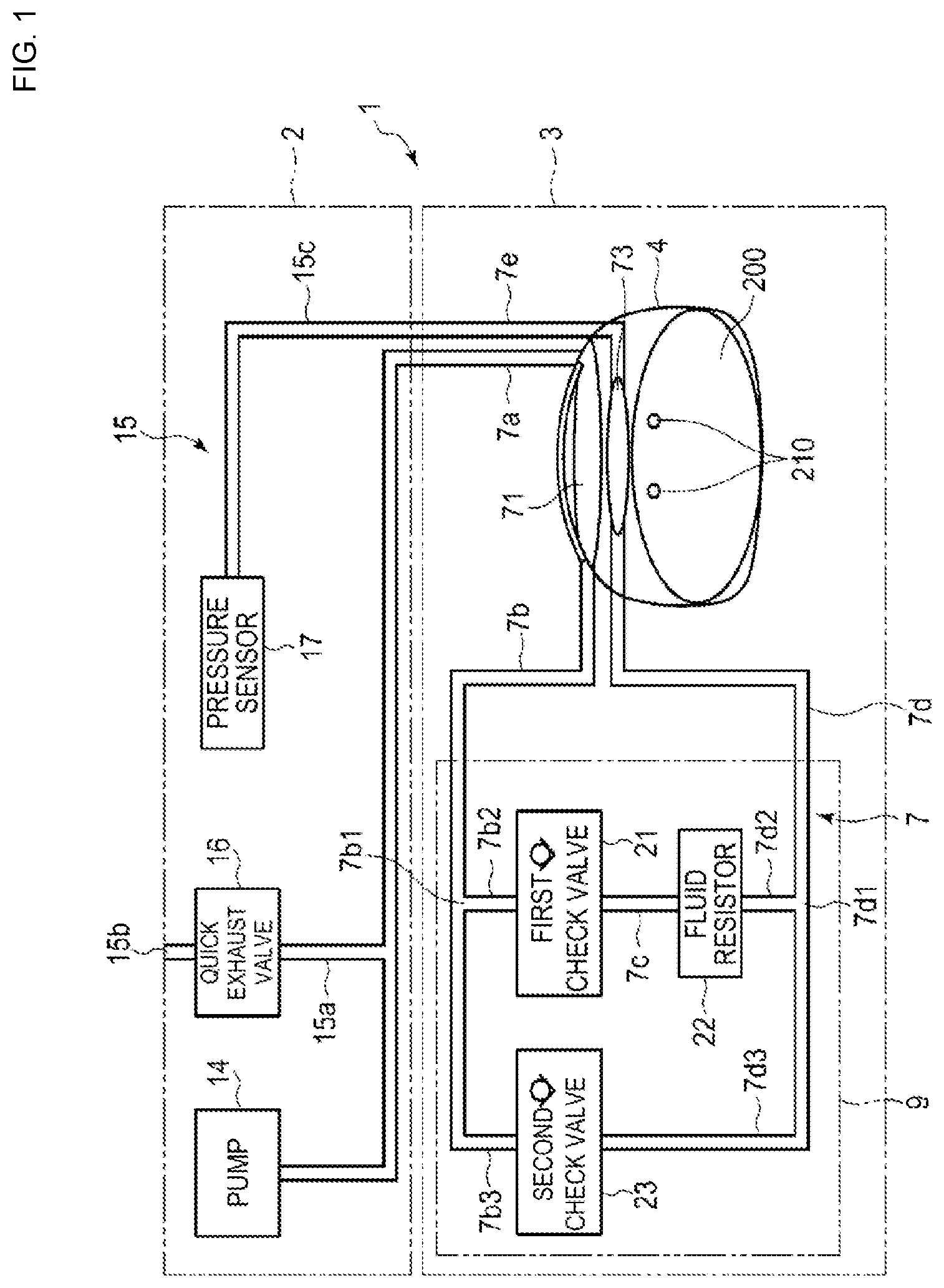 Patent US12616385 — Fluid circuit and blood pressure measurement device — Figure 1