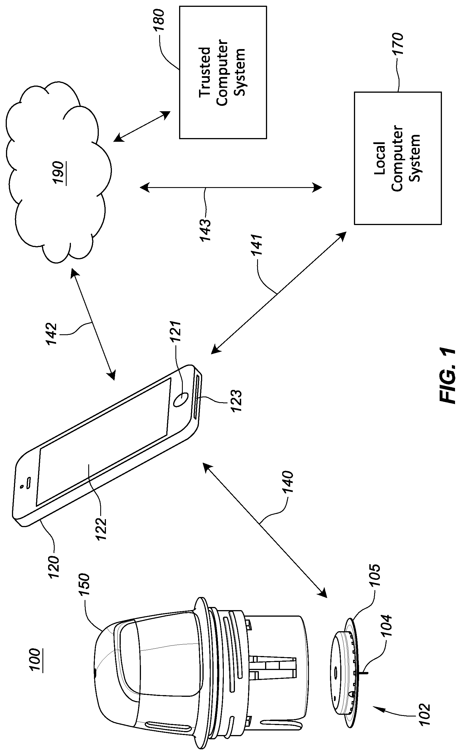 Patent US12616395 Figure 1 – Systems, devices, and methods for assembling an applicator and sensor control device
