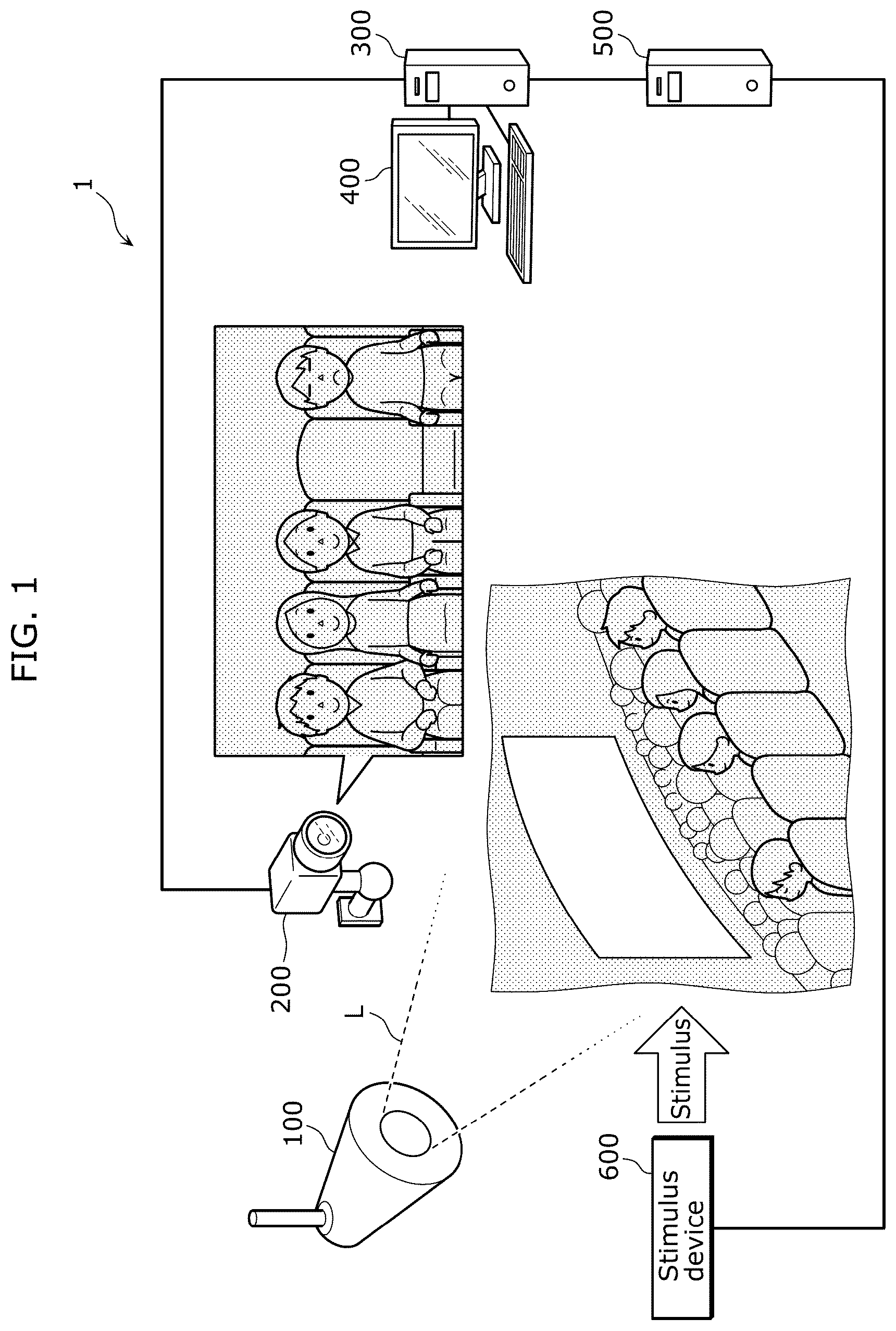 Patent US12616401 — Psychological state display system — Figure 1