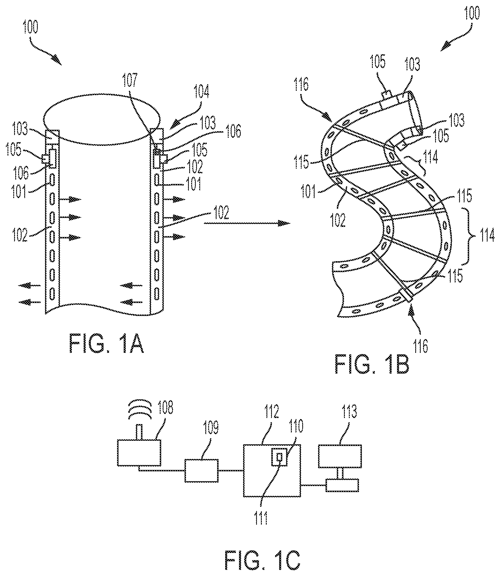 Patent US12616419 Figure 1 – Structurally dynamic and reconfigurable smart medical devices