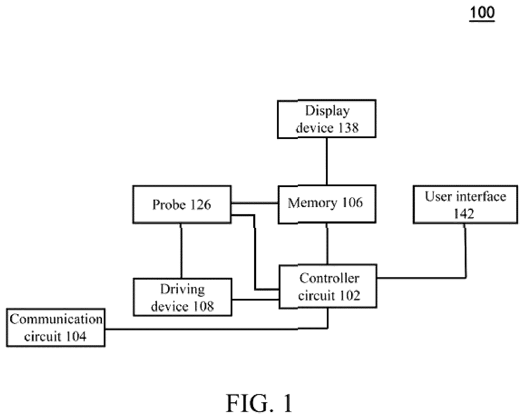 Patent US12616449 Figure 1 – Ultrasonic imaging system, and non-transitory computer-readable medium