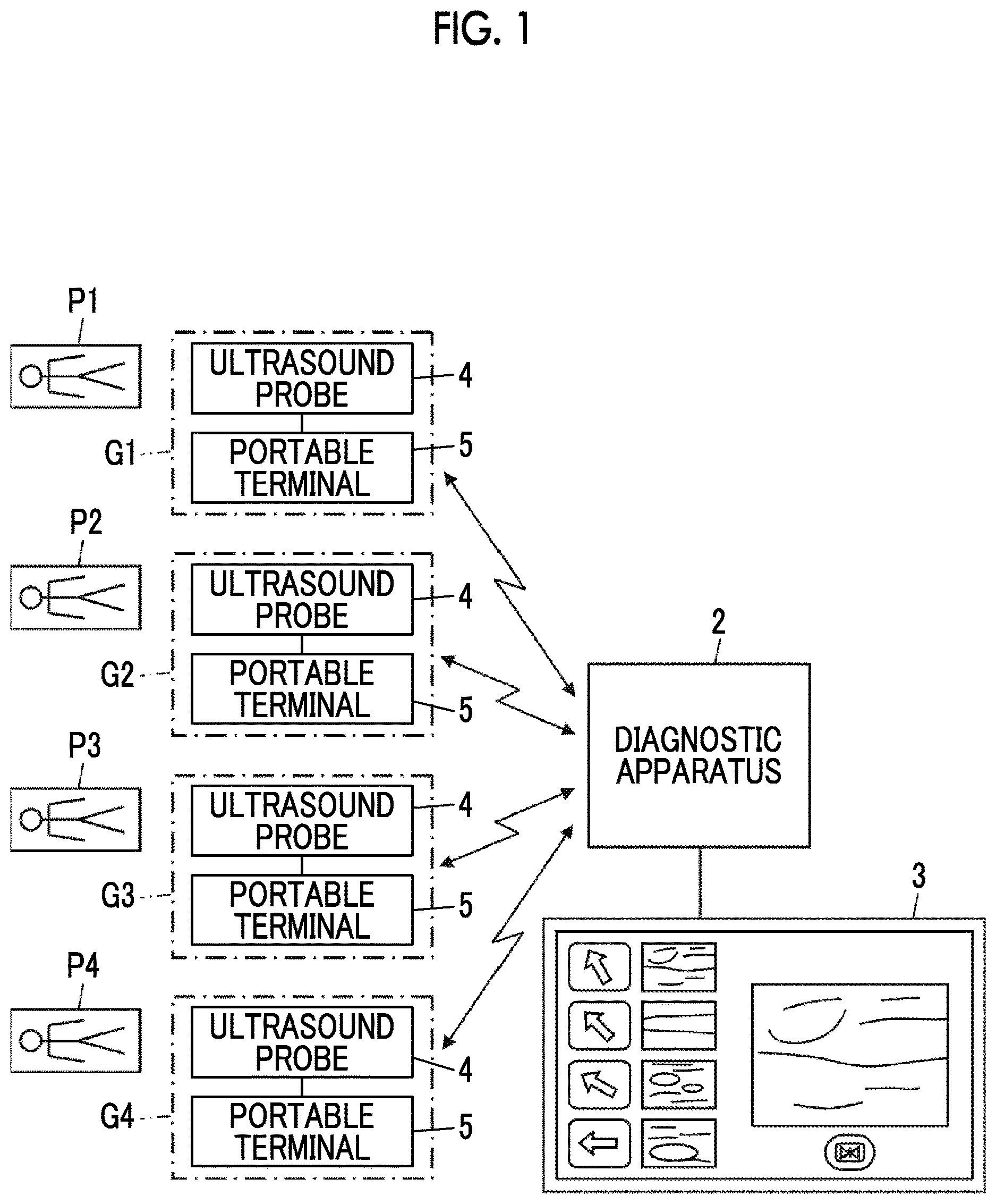 Patent US12616452 — Ultrasound diagnostic system and control method of ultrasound diagnostic system — Figure 1